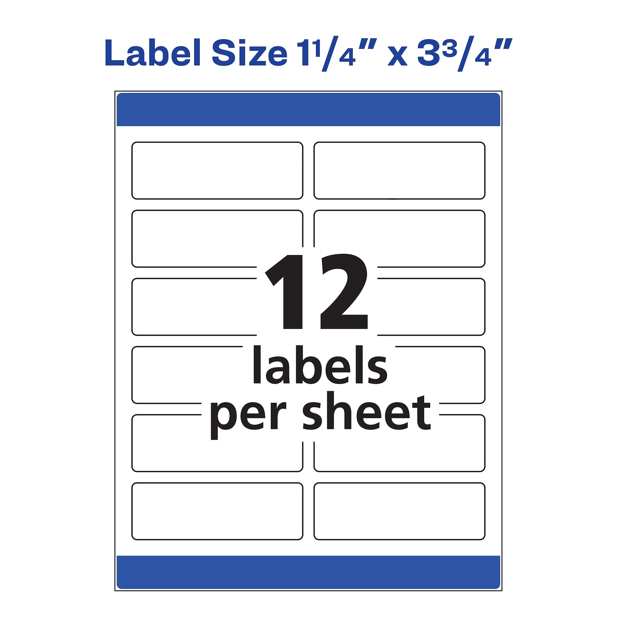 Avery Print to the Edge Laser/Copier Address Labels, 1-1/4