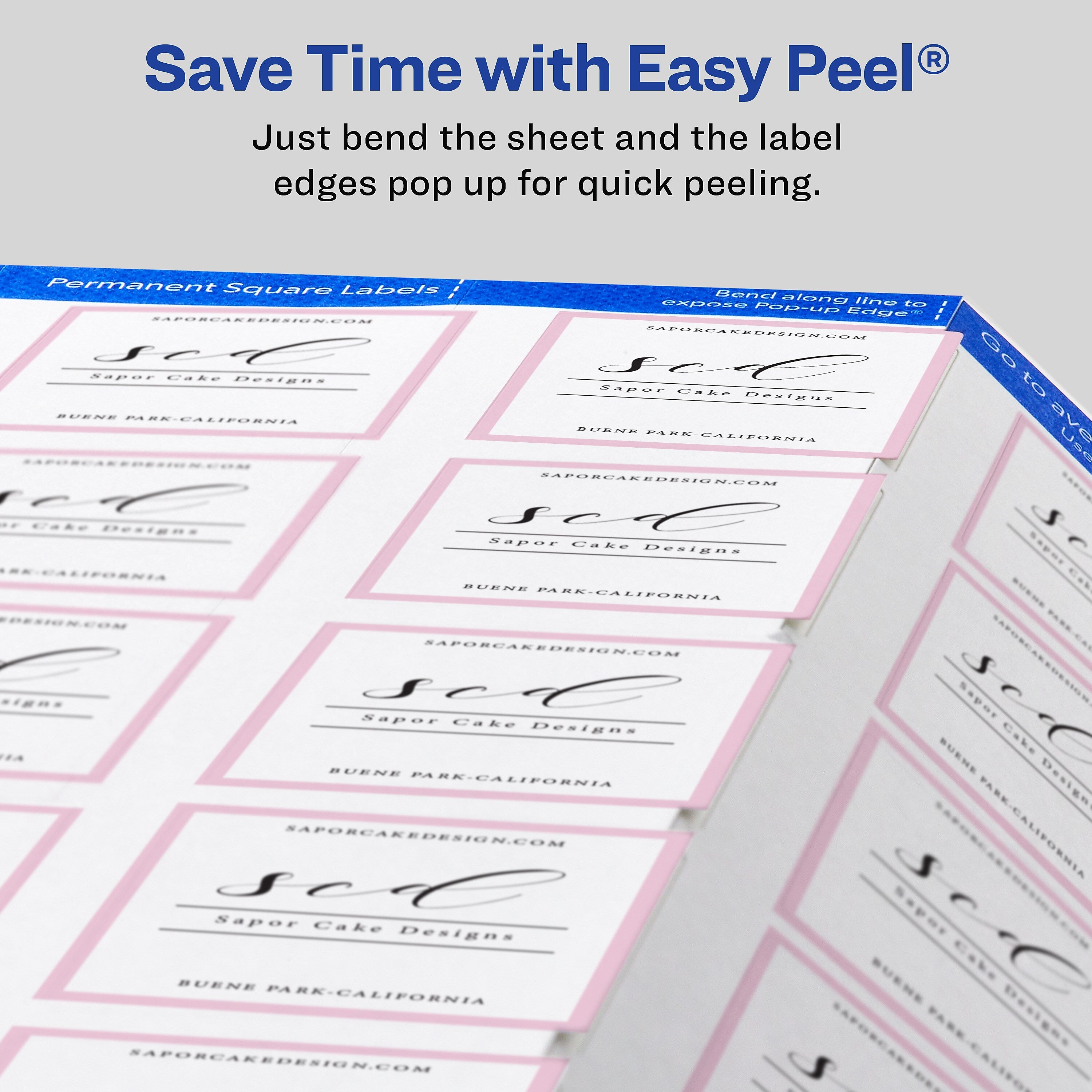 Avery Print-to-the-Edge Laser/Inkjet Labels, 1 1/2