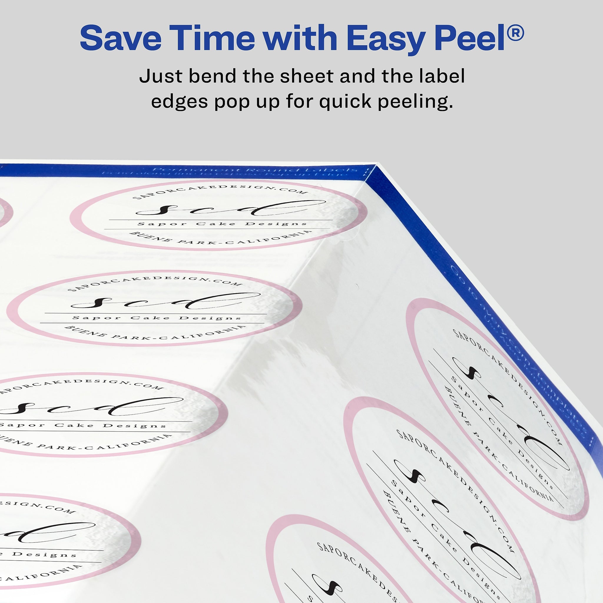 Avery Print-to-the-Edge Laser/Inkjet Labels, 2 1/2