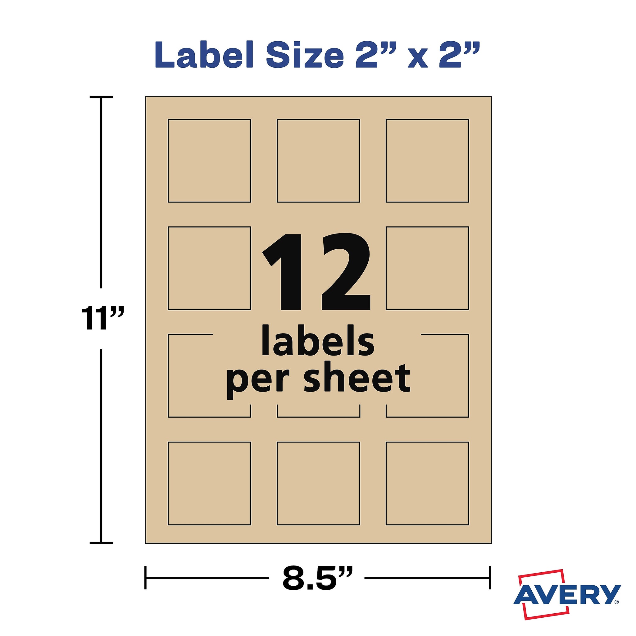 Avery Print-to-the-Edge Laser/Inkjet Labels, 2