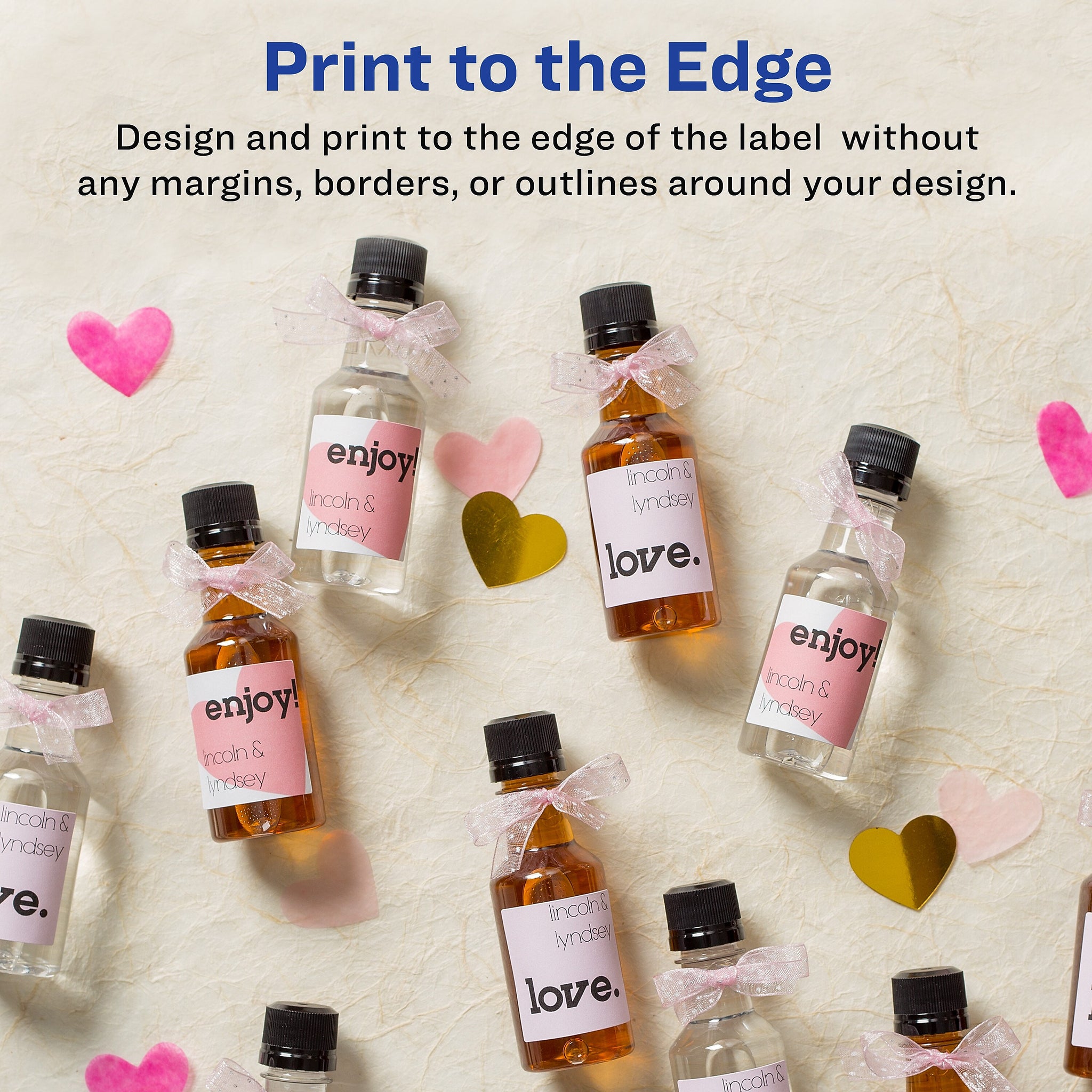 Avery Print-to-the-Edge Laser/Inkjet Square Labels, 2