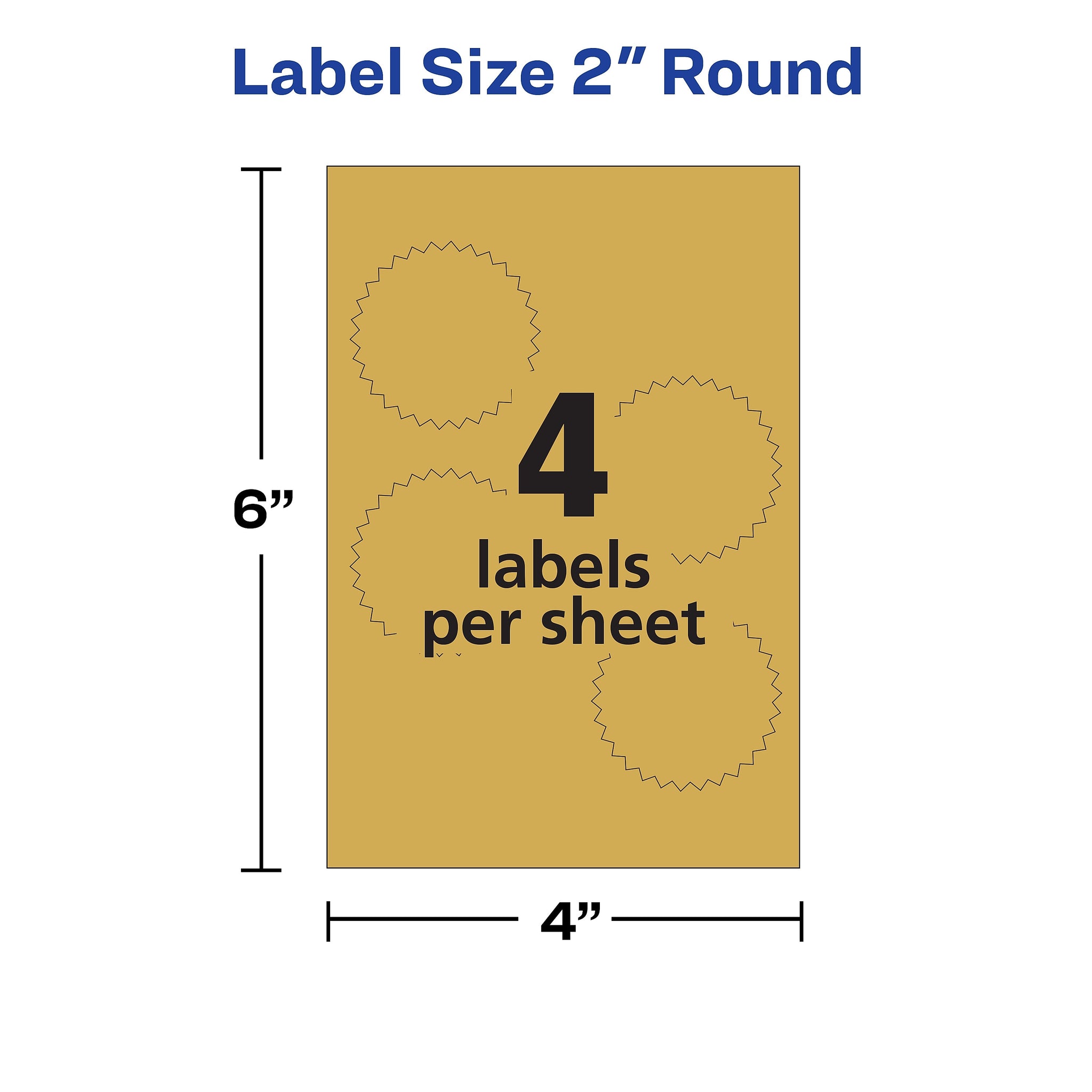 Avery Printable Inkjet Notary Seal Labels, 2