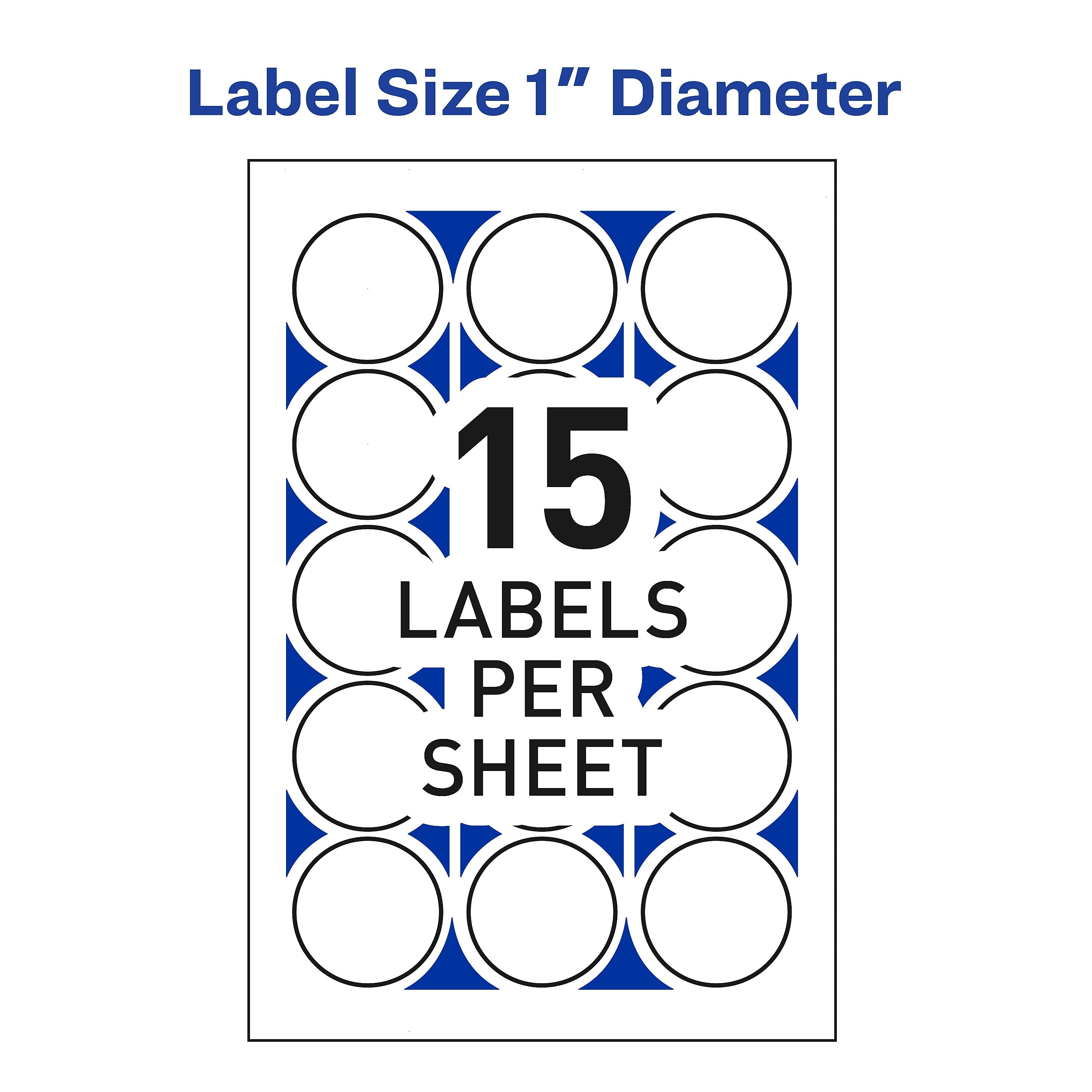 Avery Printable Laser/Inkjet Mailing Seals, 1