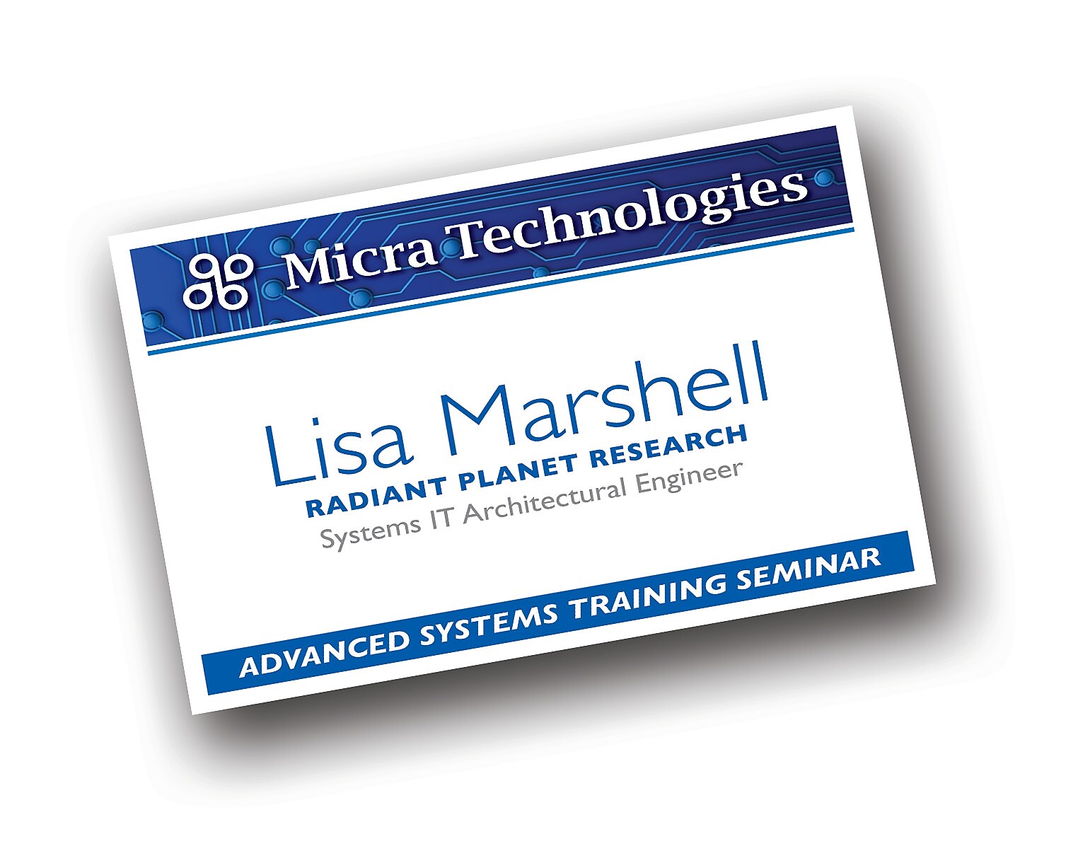 Avery Printable Laser/Inkjet Name Badge Insert Refills, 2 1/4