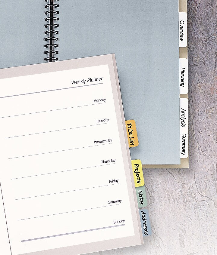 Avery Printable Self-Adhesive Plastic Tabs, 1-1/4
