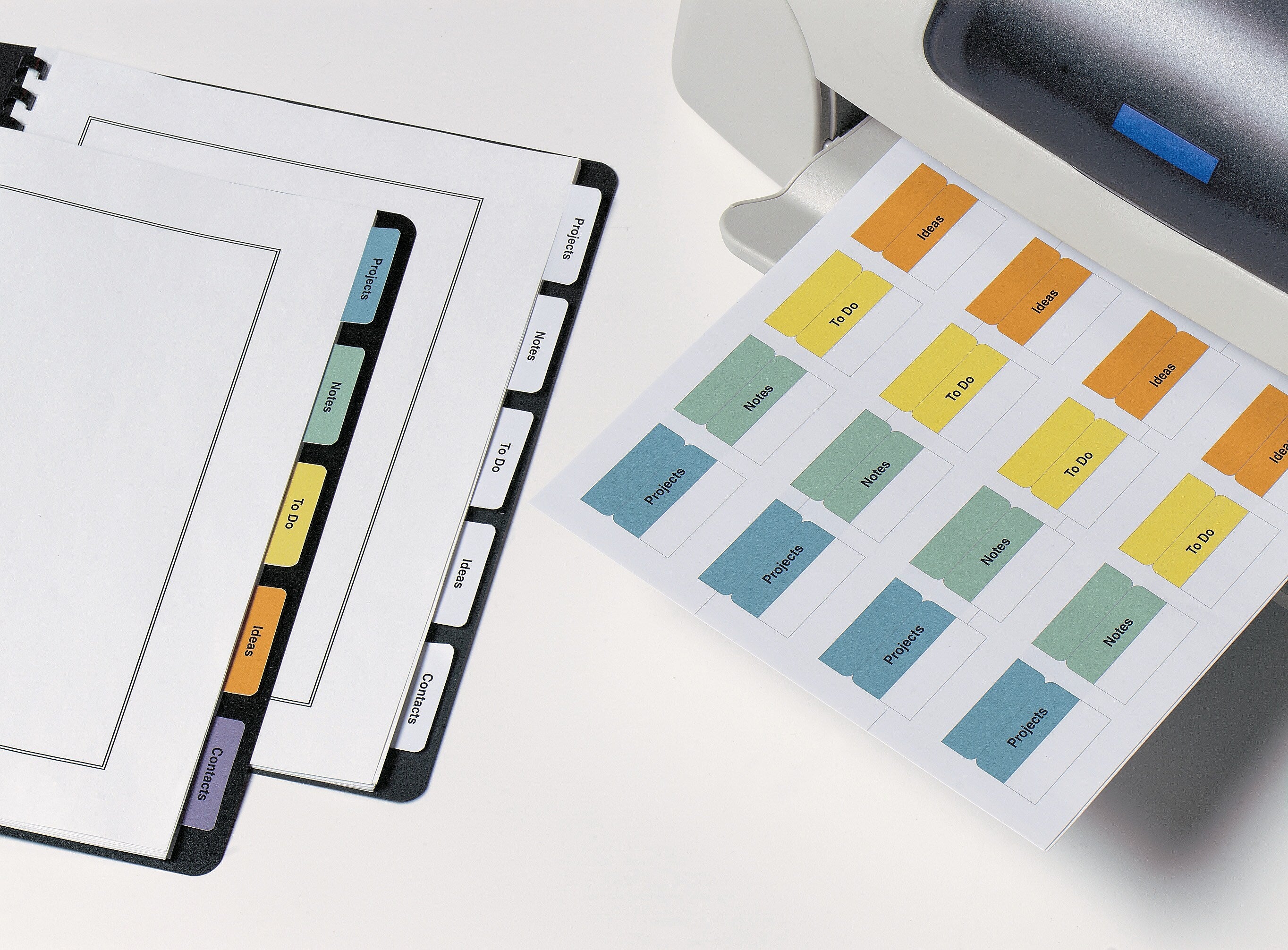 Avery Printable Self-Adhesive Plastic Tabs, 1-3/4