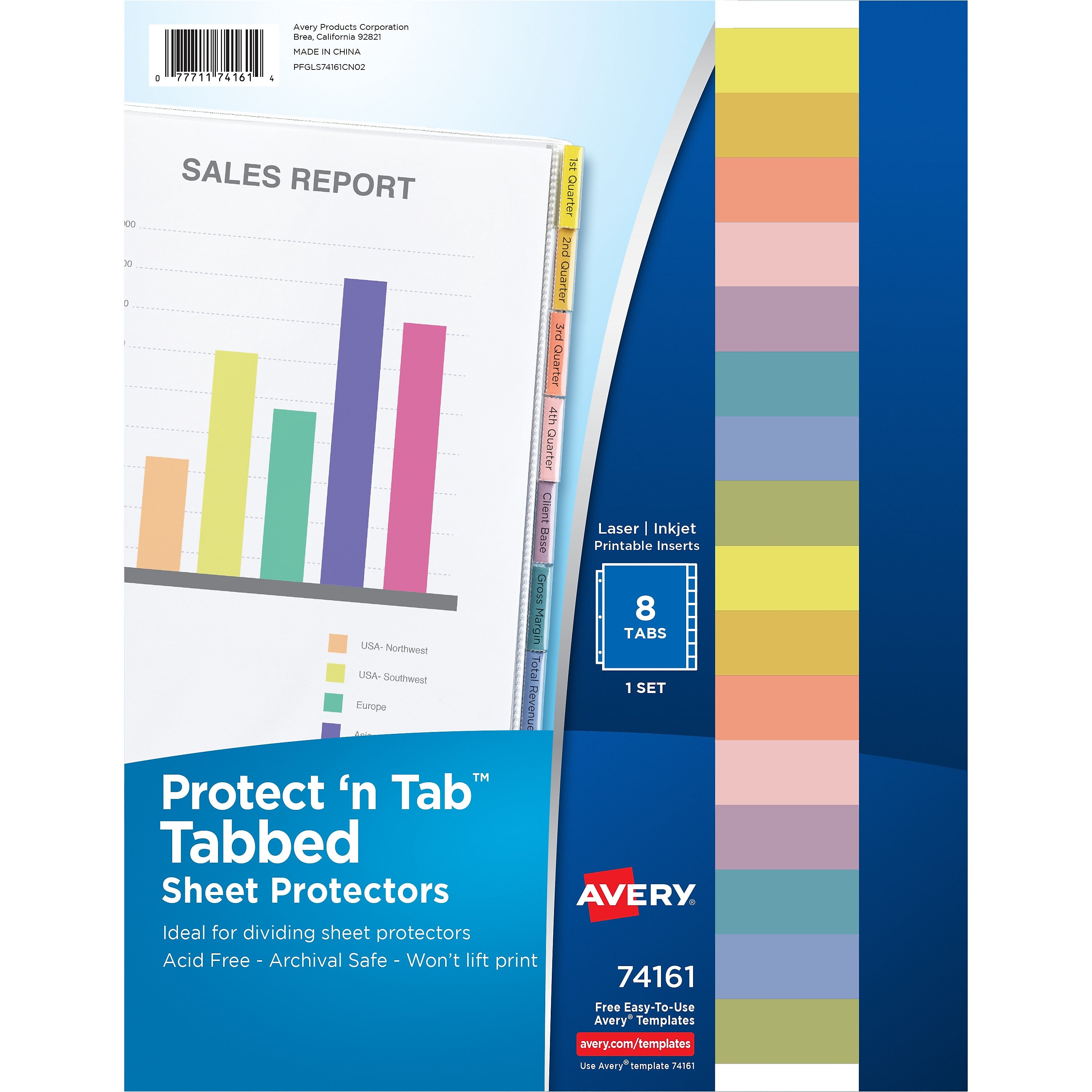 Avery Protect 'n Tab Heavyweight Sheet Protectors, 8-1/2