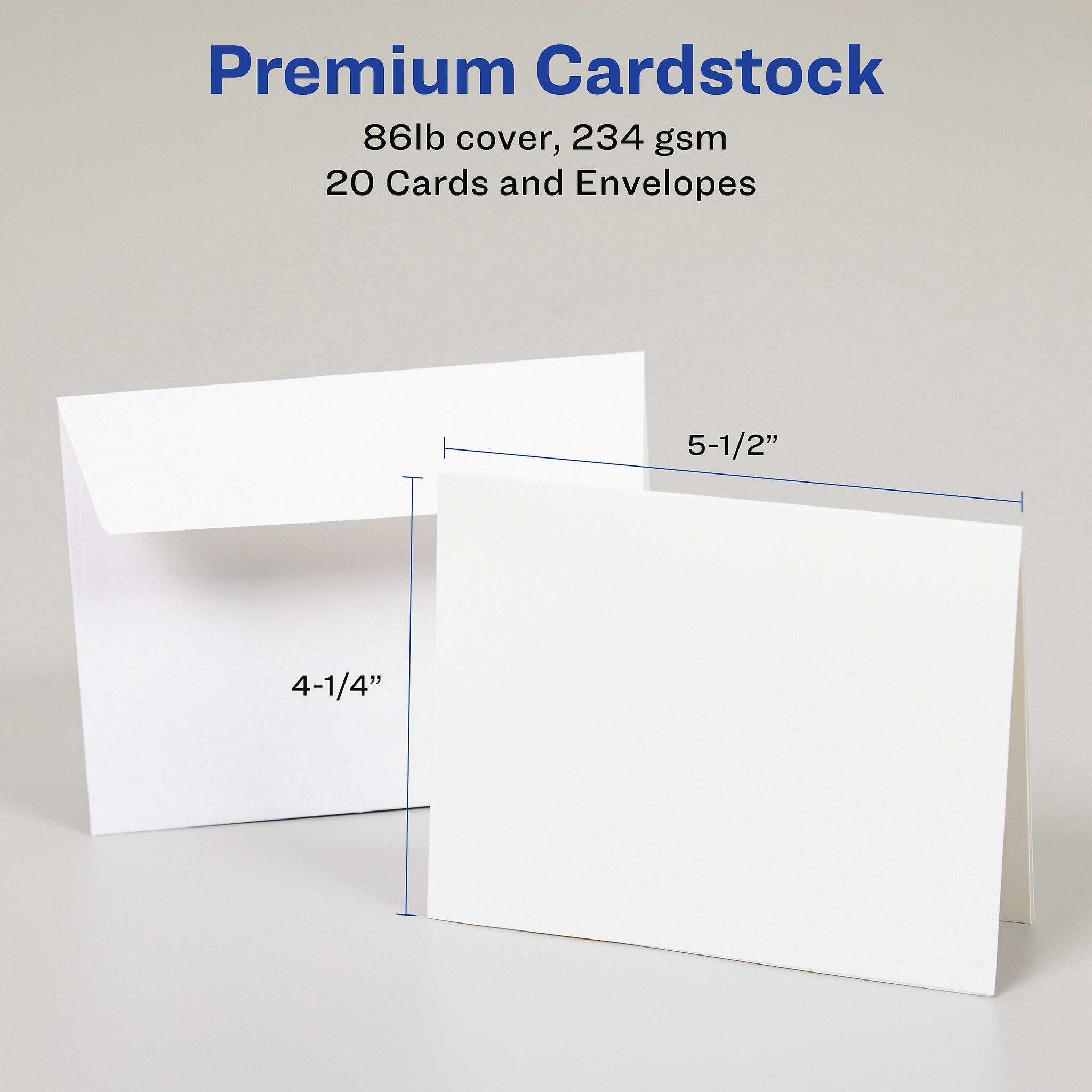 Avery Quarter-Fold Greeting Cards with Envelopes, 4.25