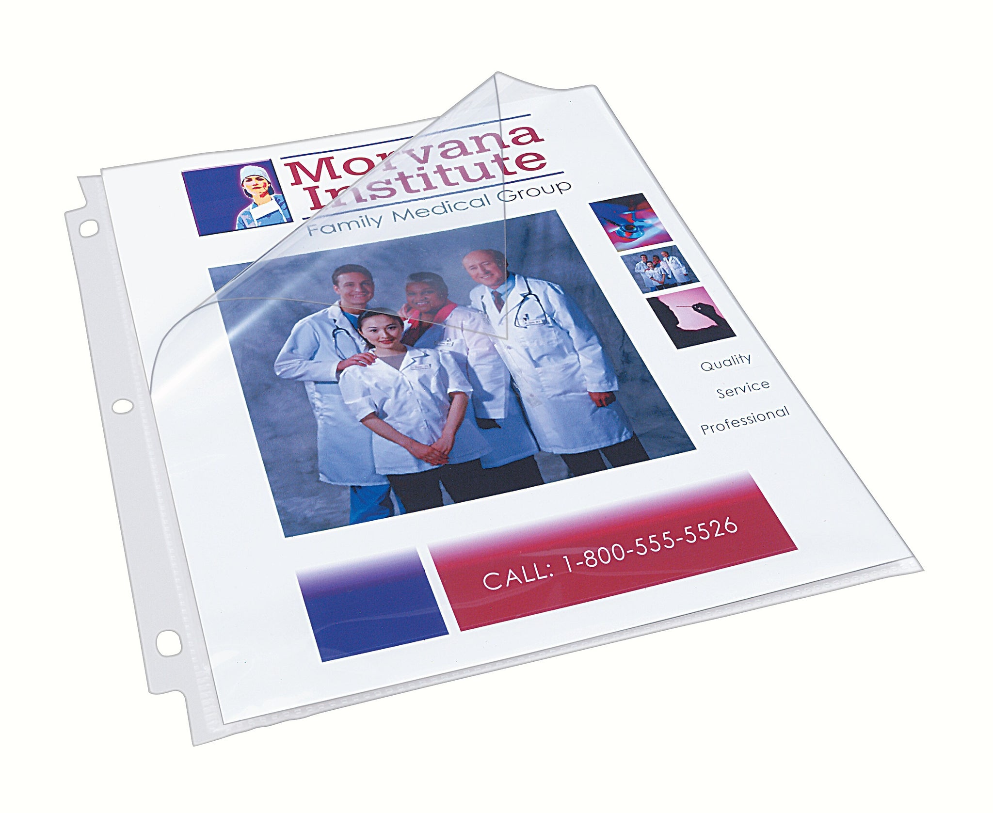 Avery Quick Load Non-Glare Heavyweight Sheet Protectors, 8.5
