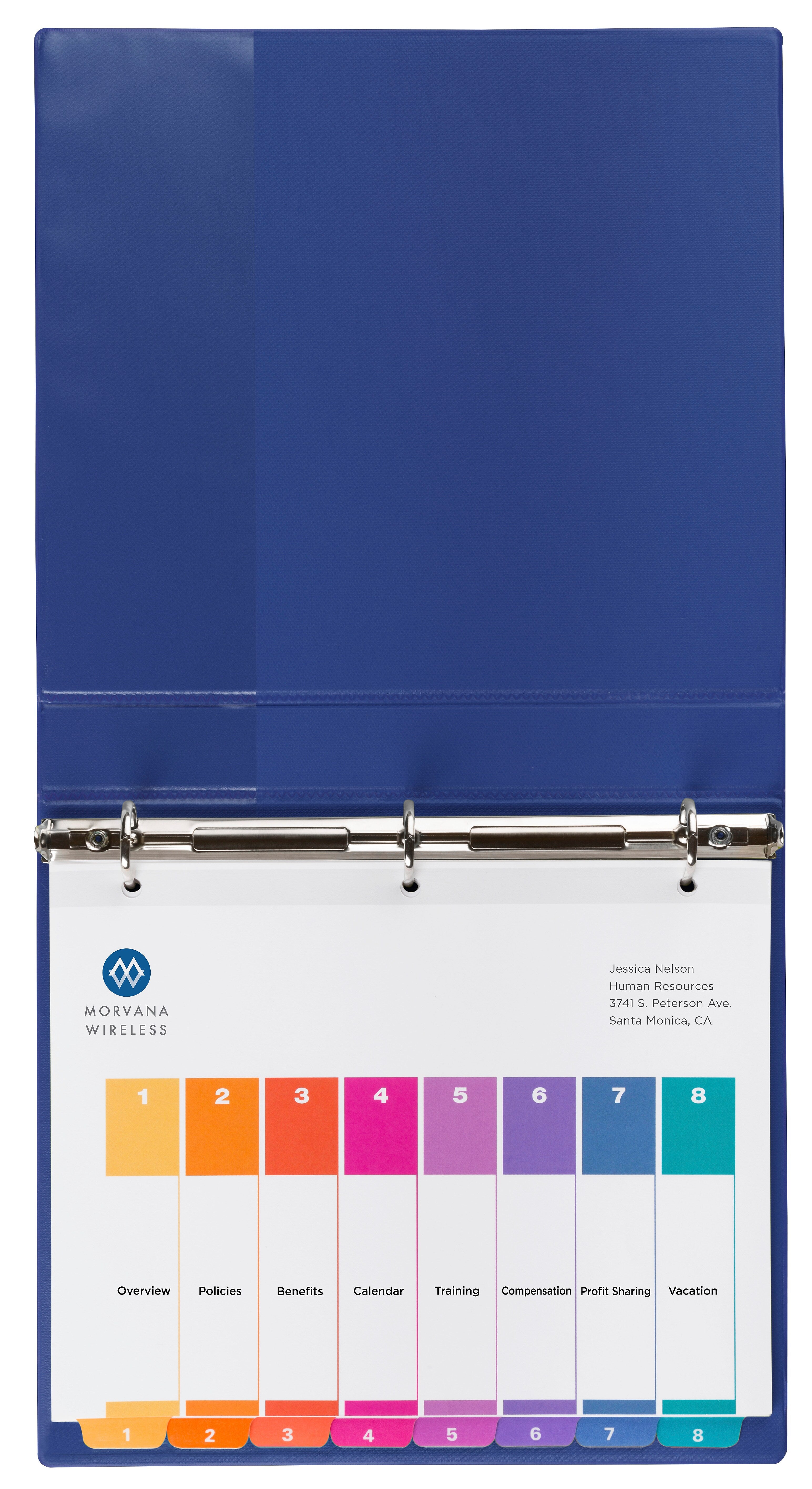 Avery Ready Index Table of Contents Paper Dividers, 1-8 Tabs, Multicolor, 24 Sets/Box