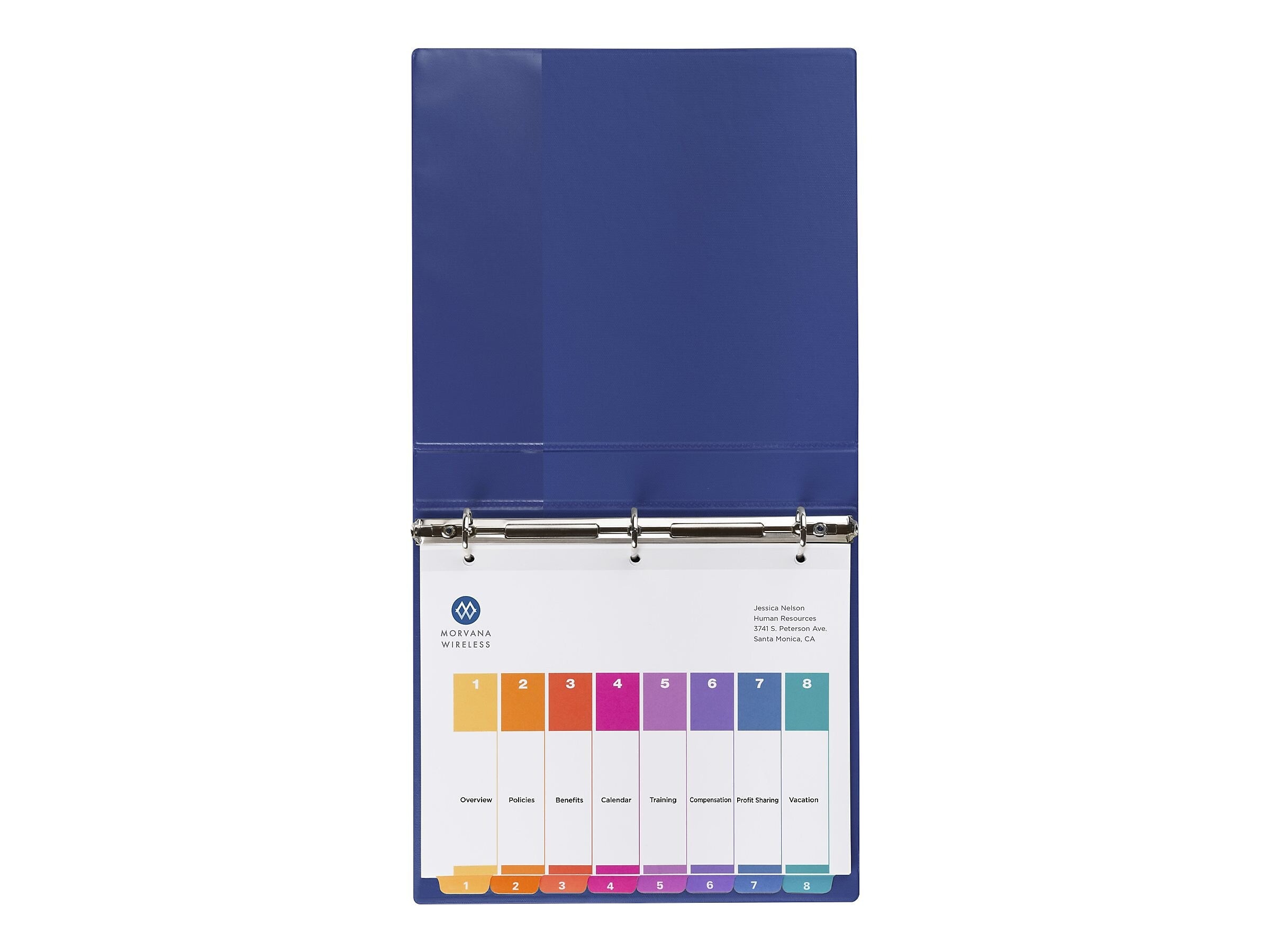 Avery Ready Index Table of Contents Paper Dividers, 1-8 Tabs, Multicolor