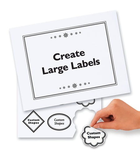 Avery Removable Laser ID Labels, 8-1/2" x 11", White, 1 Label/Sheet, 25 Sheets/Pack