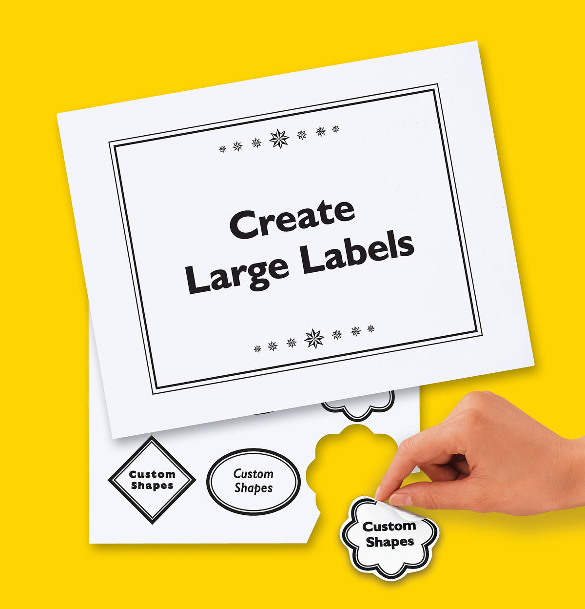 Avery Removable Laser ID Labels, 8-1/2" x 11", White, 1 Label/Sheet, 25 Sheets/Pack