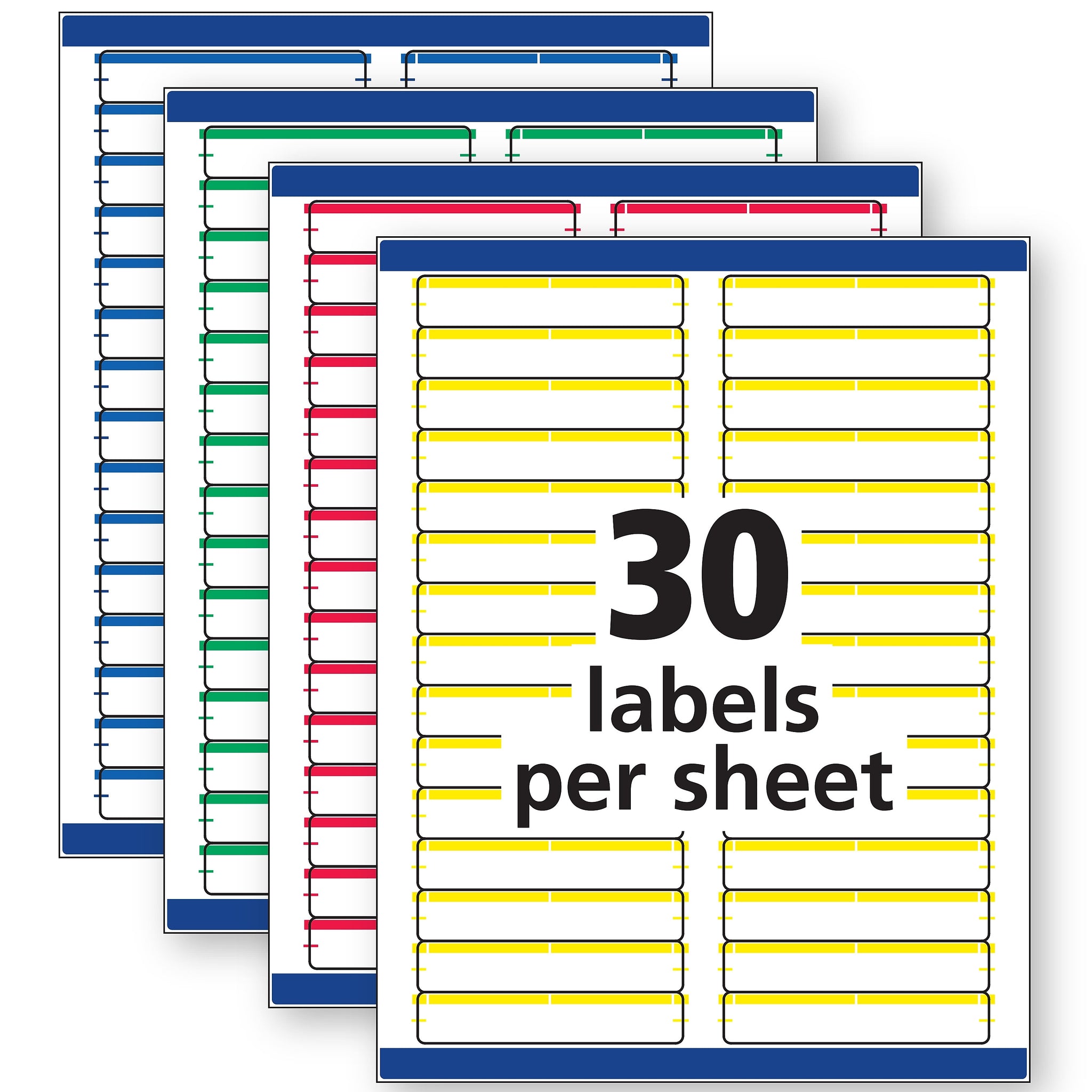 Avery Removable Laser/Inkjet File Folder Labels, 2/3