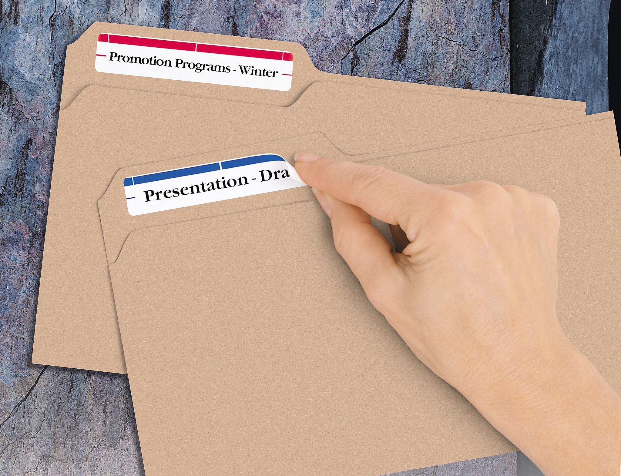 Avery Removable Laser/Inkjet File Folder Labels, 2/3