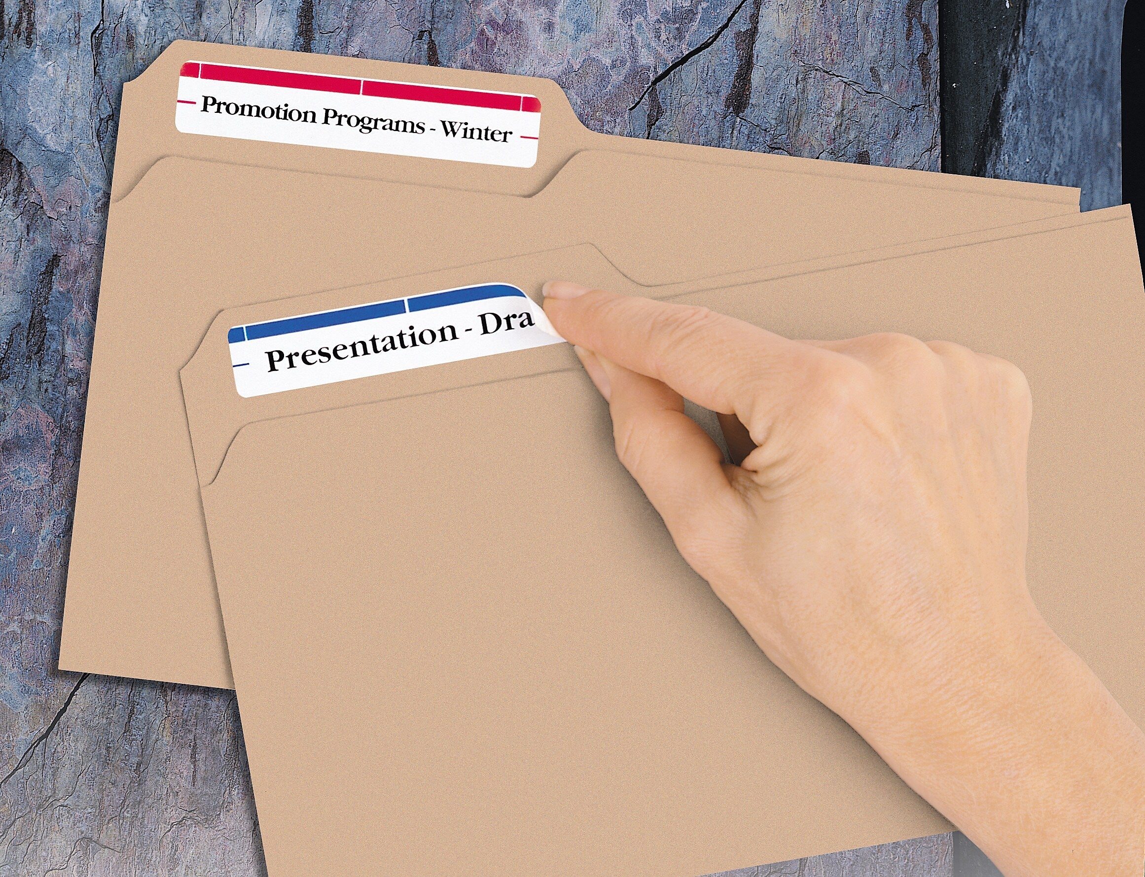 Avery Removable Laser/Inkjet File Folder Labels, 2/3