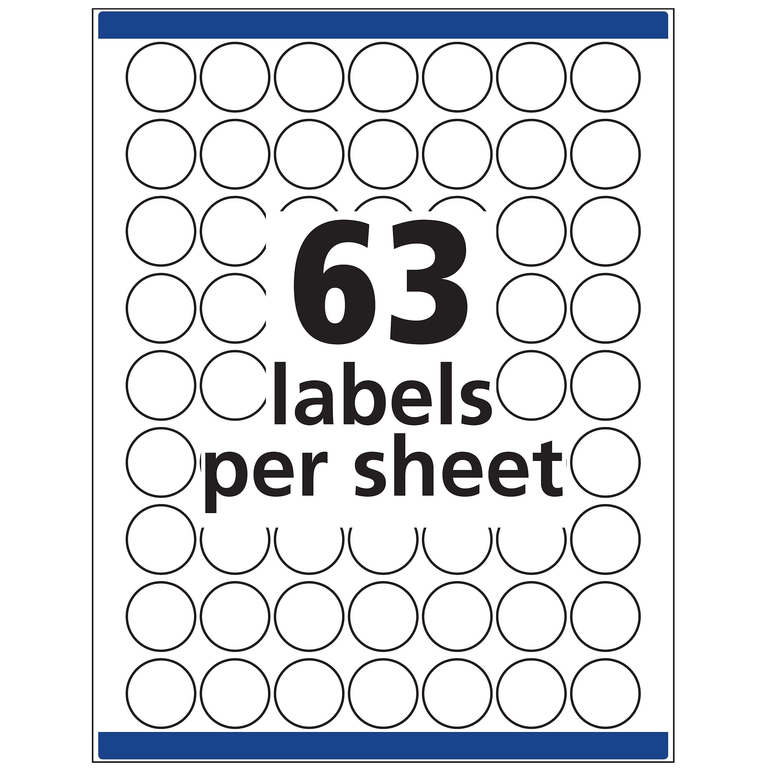 Avery Removable Laser/Inkjet Identification Labels, 1
