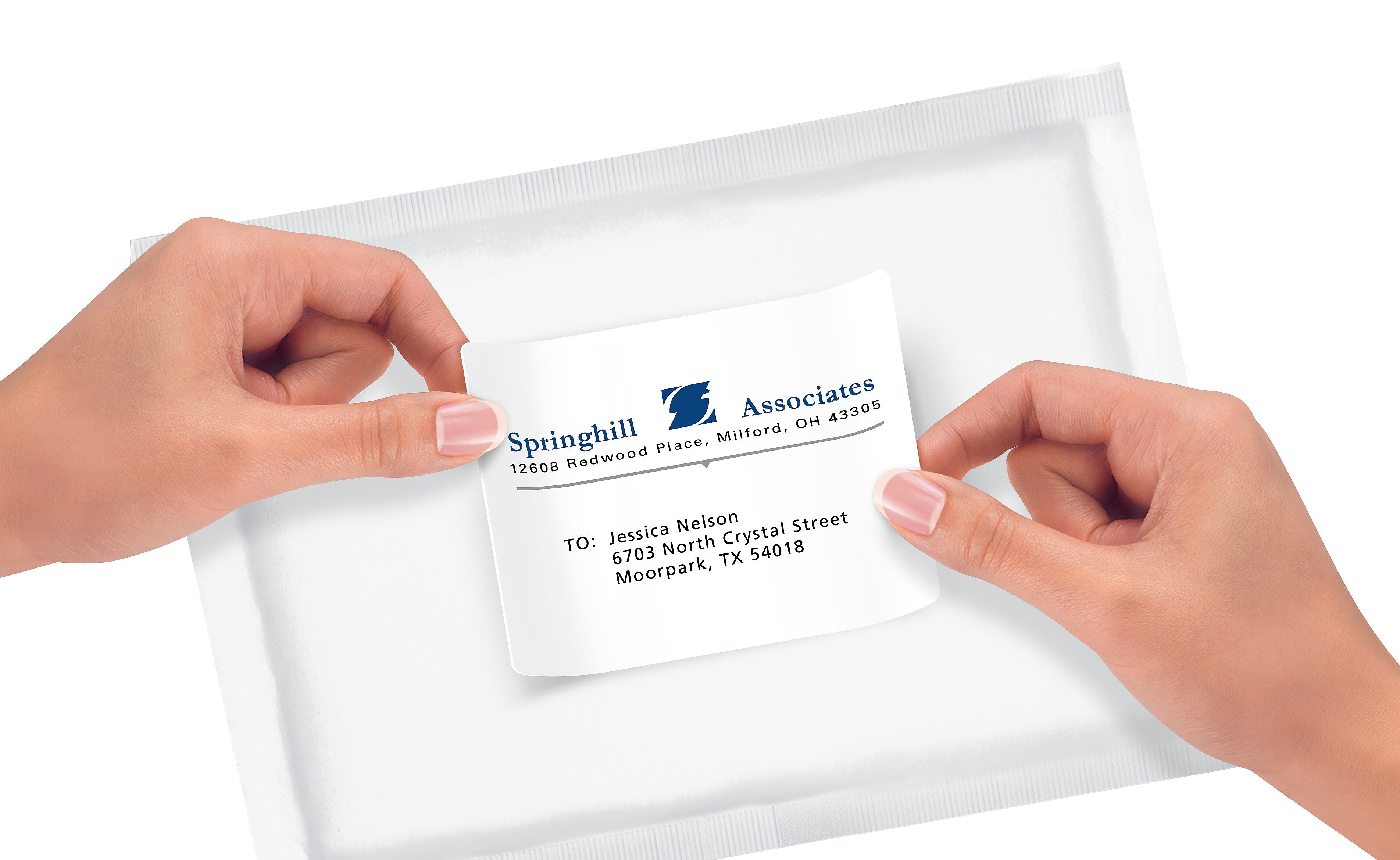 Avery Repositionable Laser Shipping Labels, 3-1/3