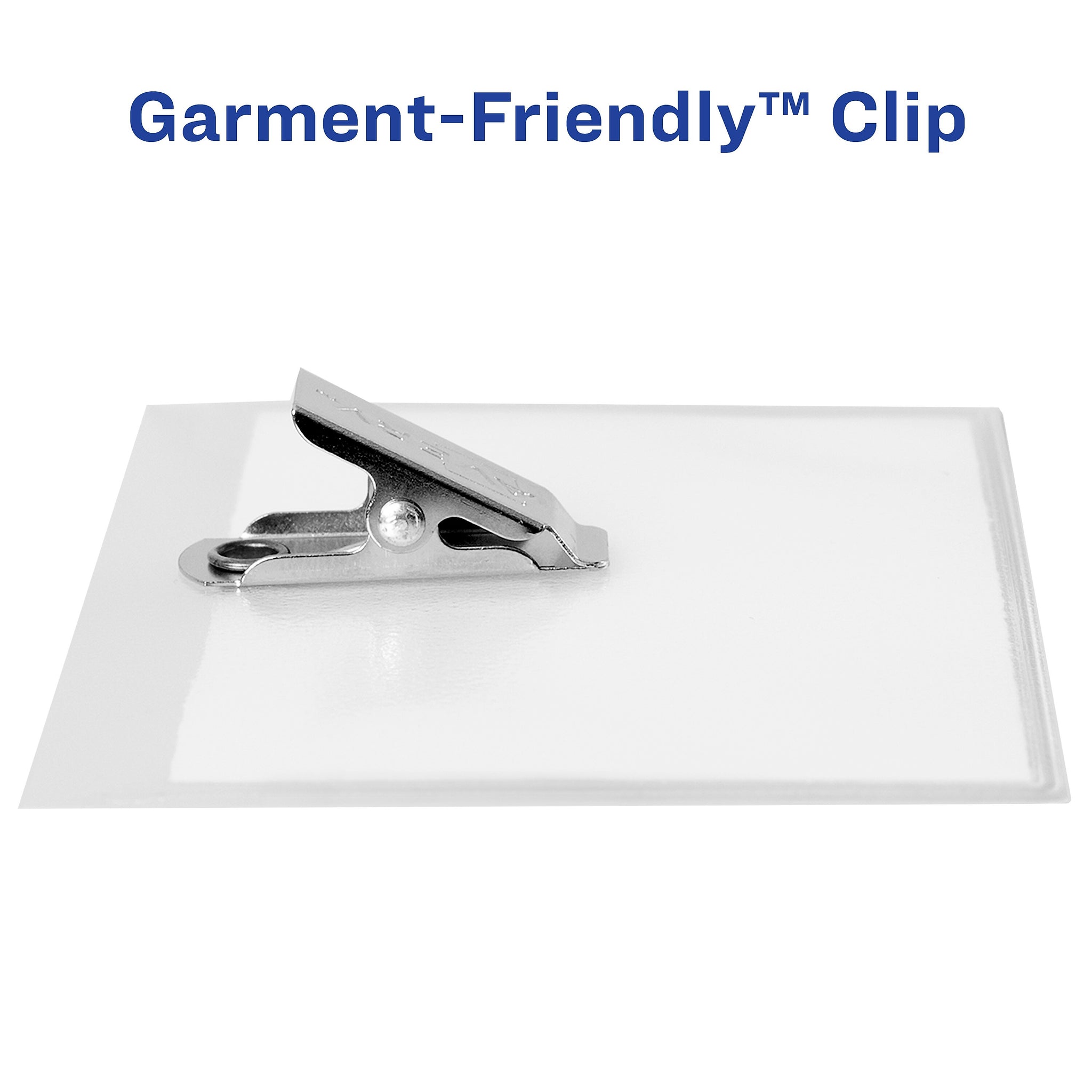 Avery Secure Top Heavy Duty Clip Style Name Badge Holders, 3 1/2
