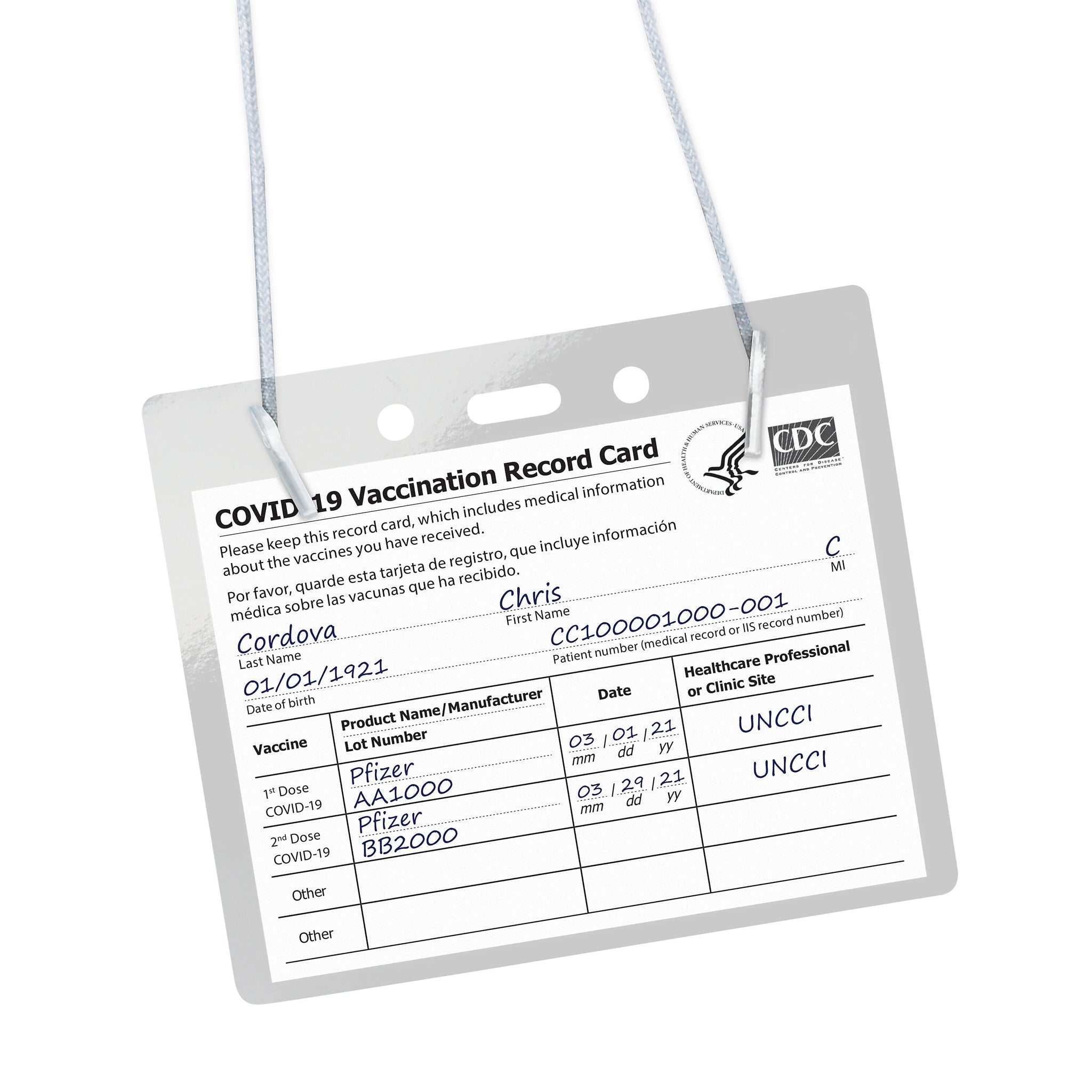 Avery Secure Top Heavy Duty Hanging Style Name Badge Holders, 3