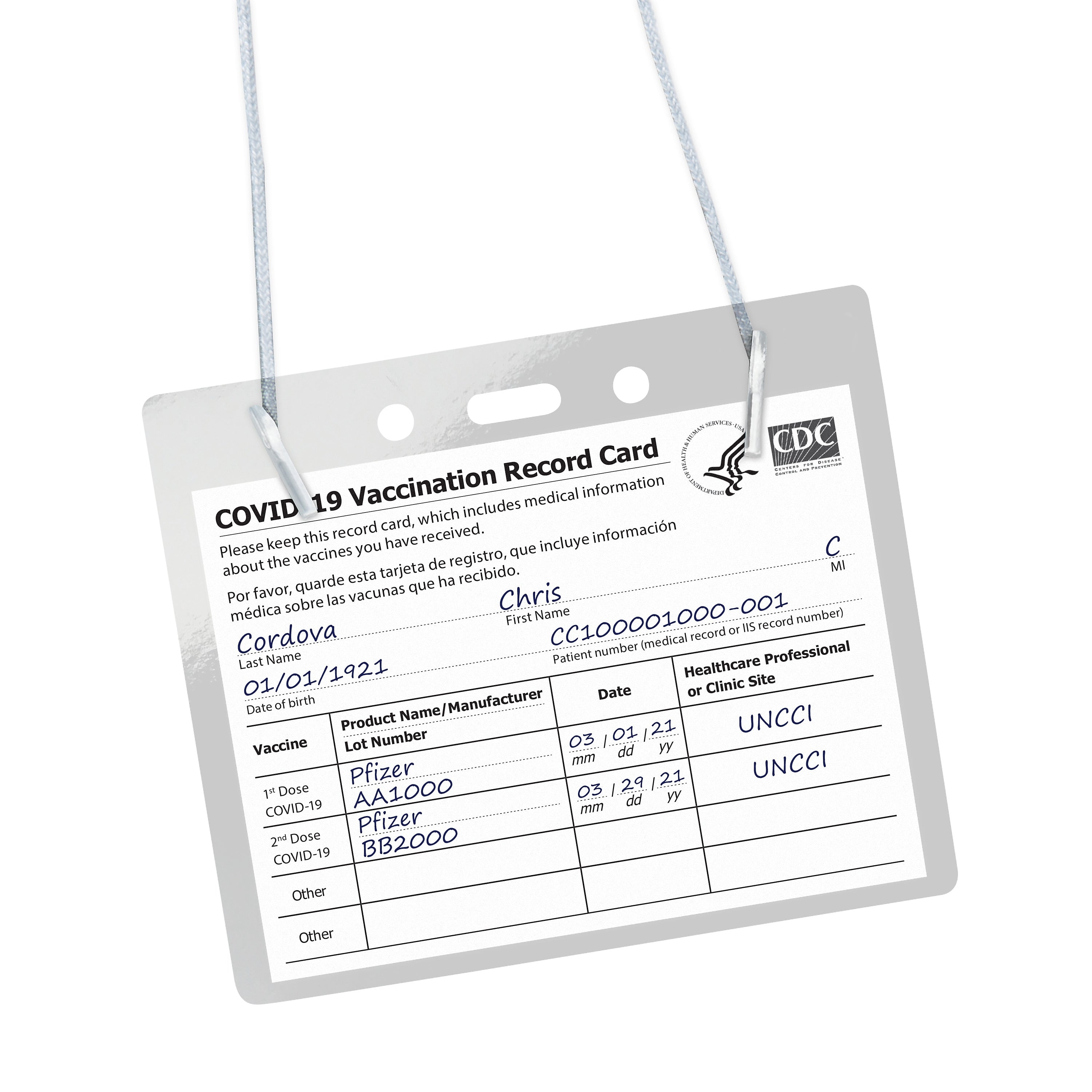 Avery Secure Top Heavy Duty Hanging Style Name Badge Holders, 3