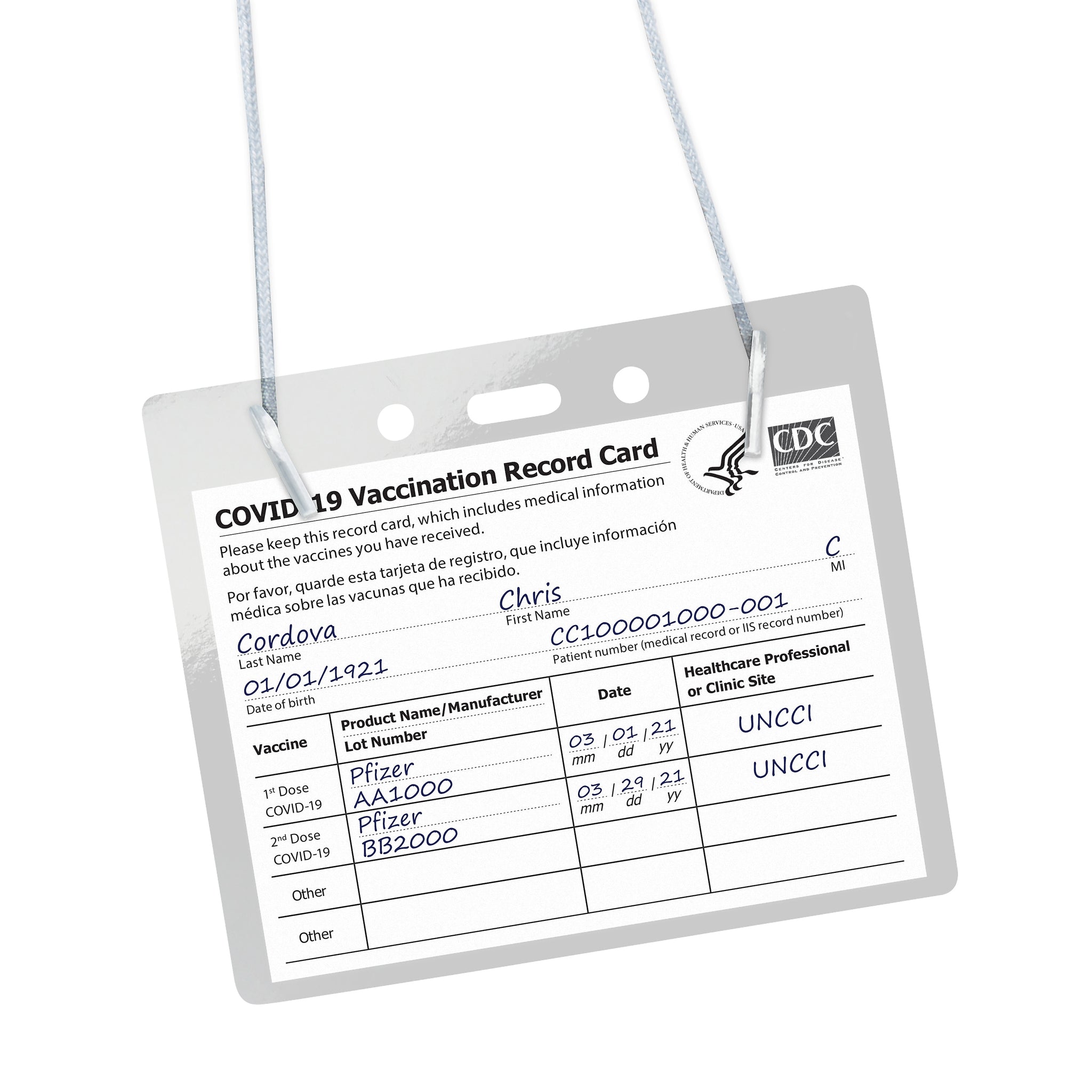 Avery Secure Top Heavy Duty Hanging Style Name Badge Holders, 3