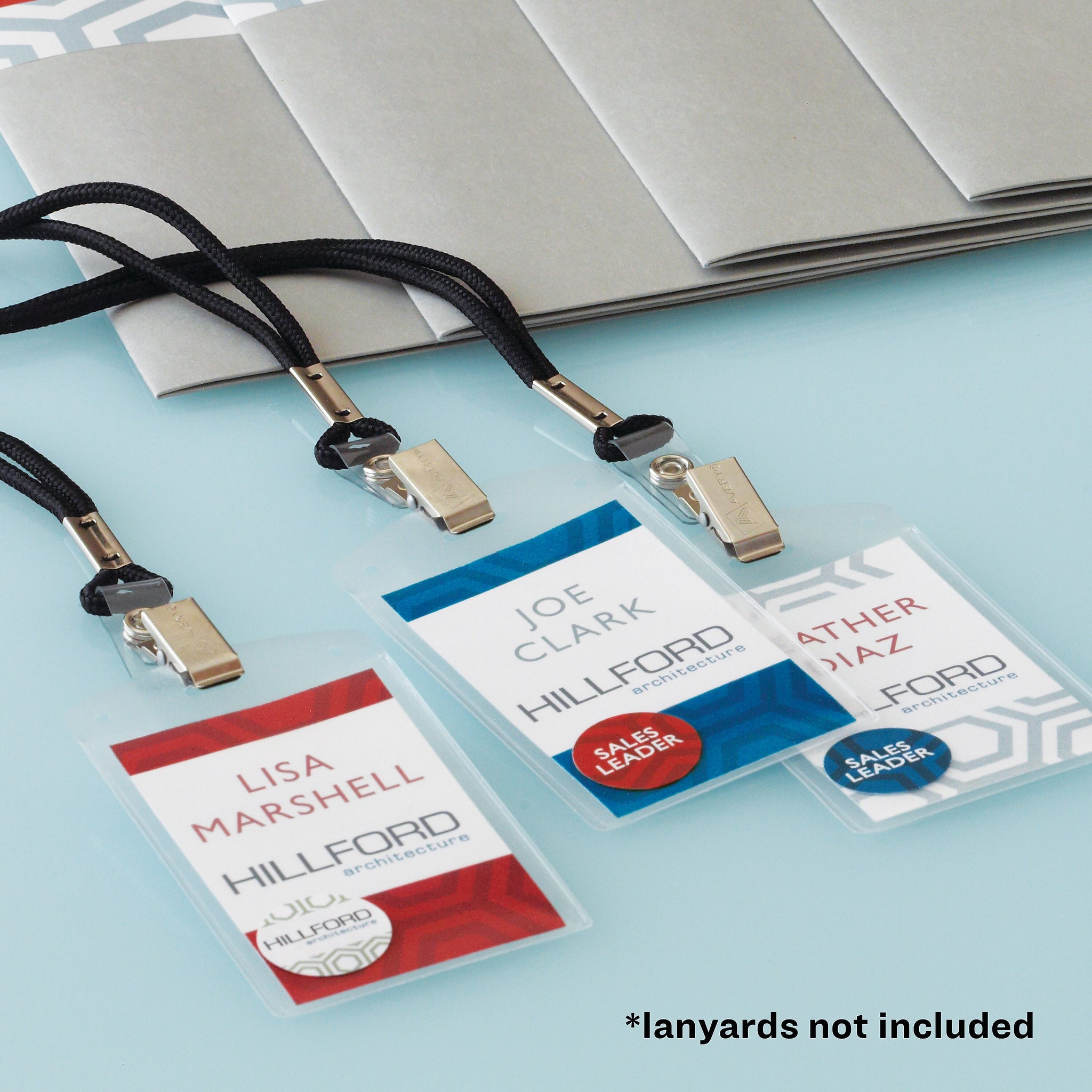 Avery Secure Top Heavy Duty Multiuse Badge Holders, 4