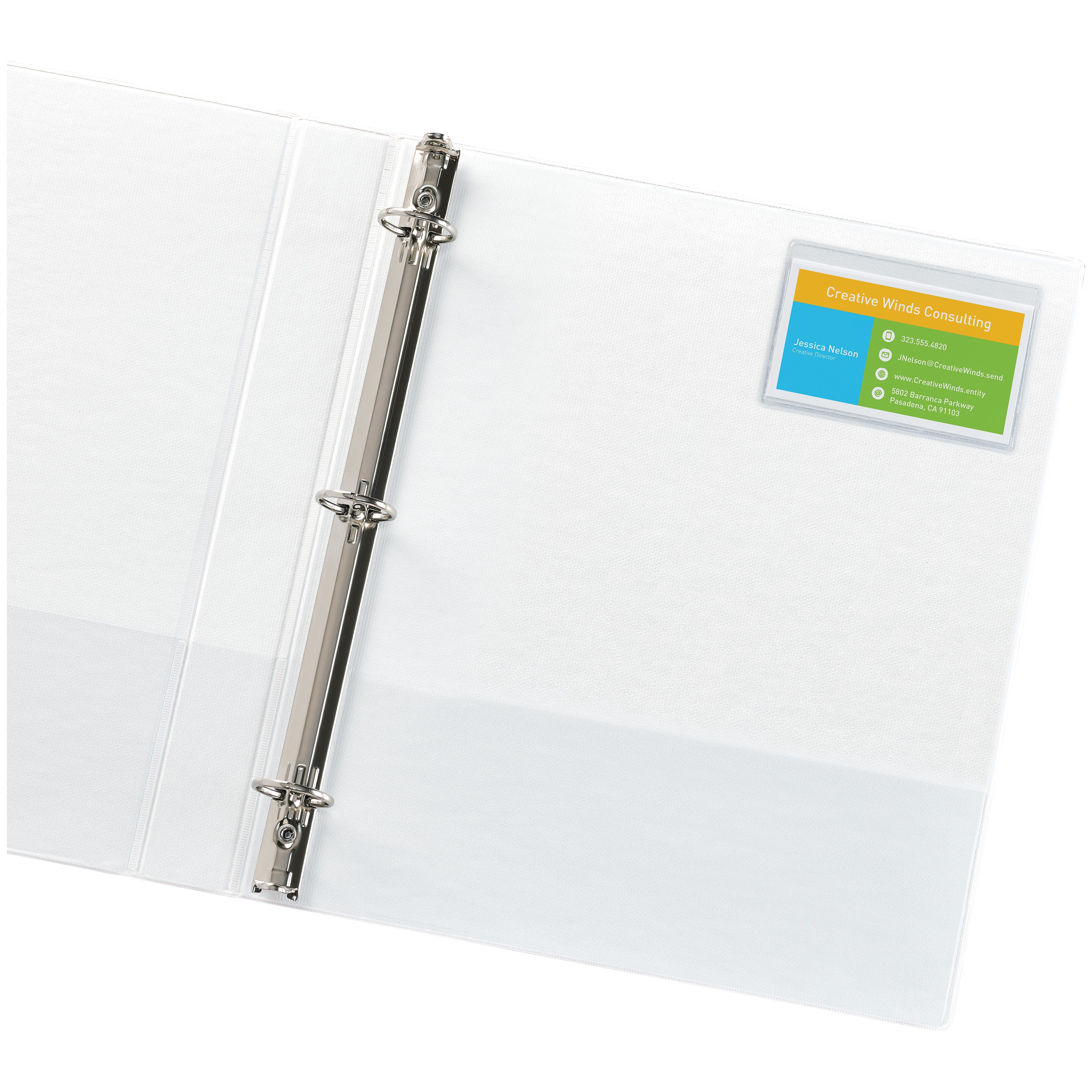 Avery Self-Adhesive Business Card Holders, Holds 2