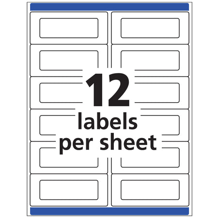 Avery Send & Reply Laser/Inkjet Mailing Labels, 12 Labels/Sheet, 20 Sheets/Pack