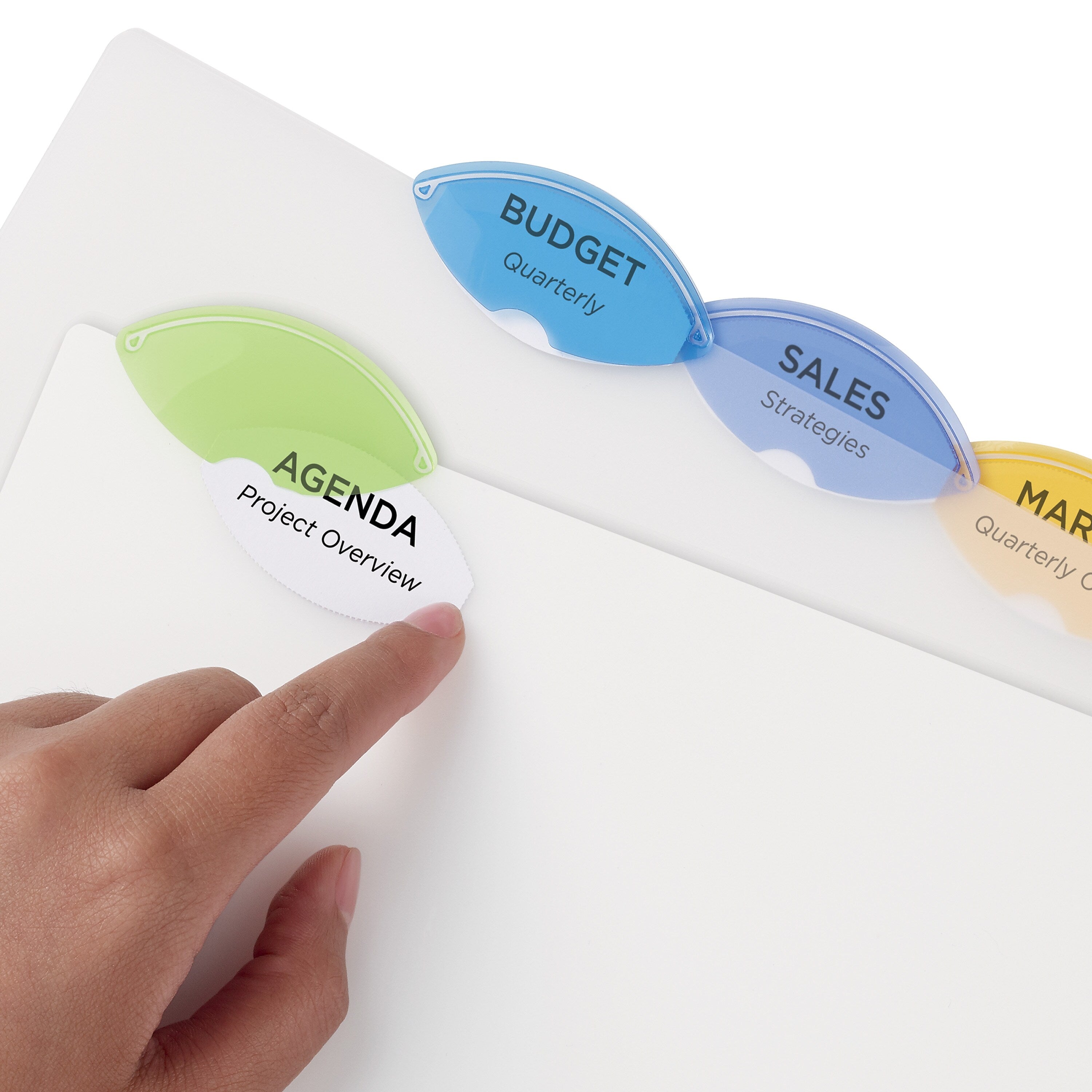 Avery Style Edge Insertable Plastic Dividers, 5-Tab, Assorted, 120/Carton