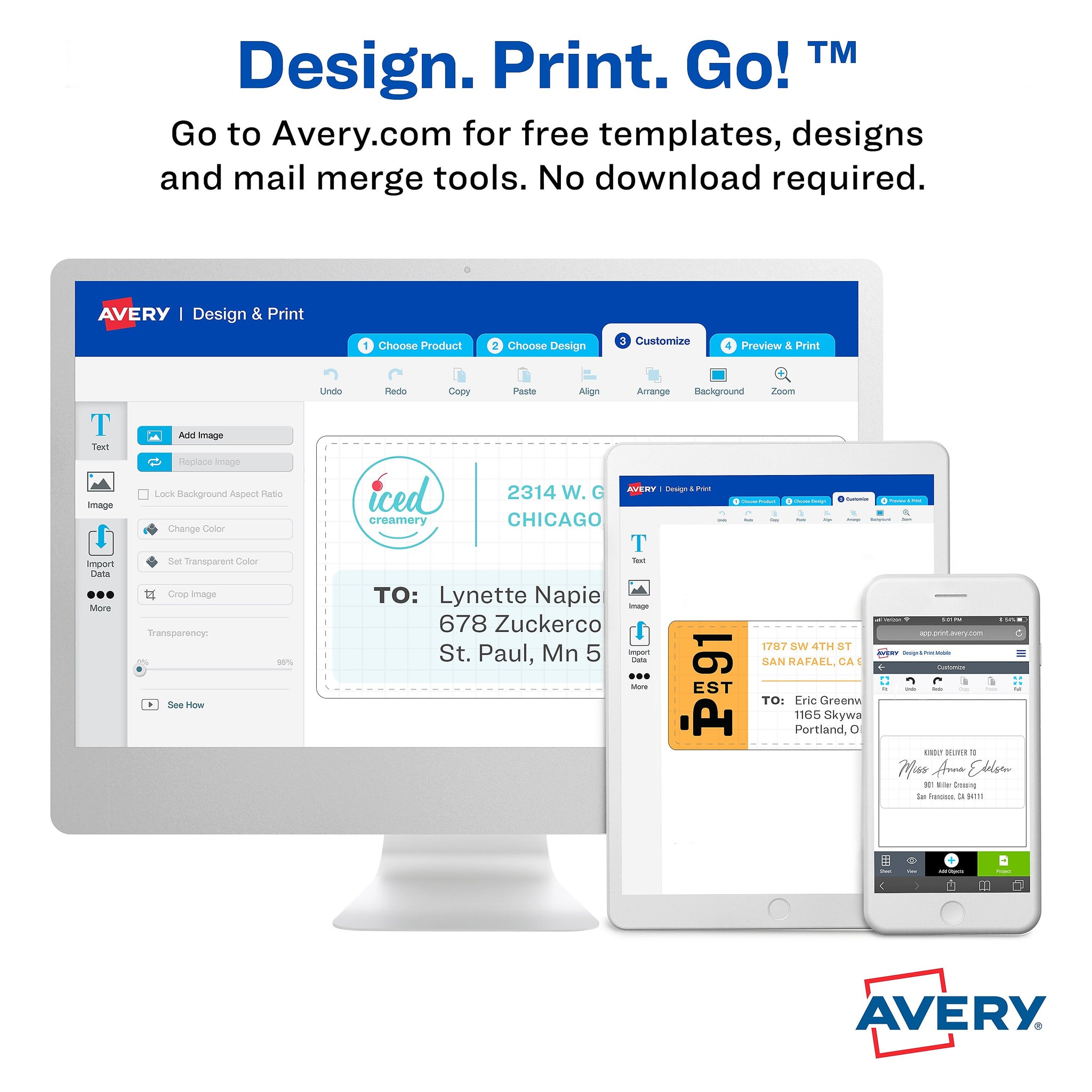 Avery Sure Feed Laser Shipping Labels, 2