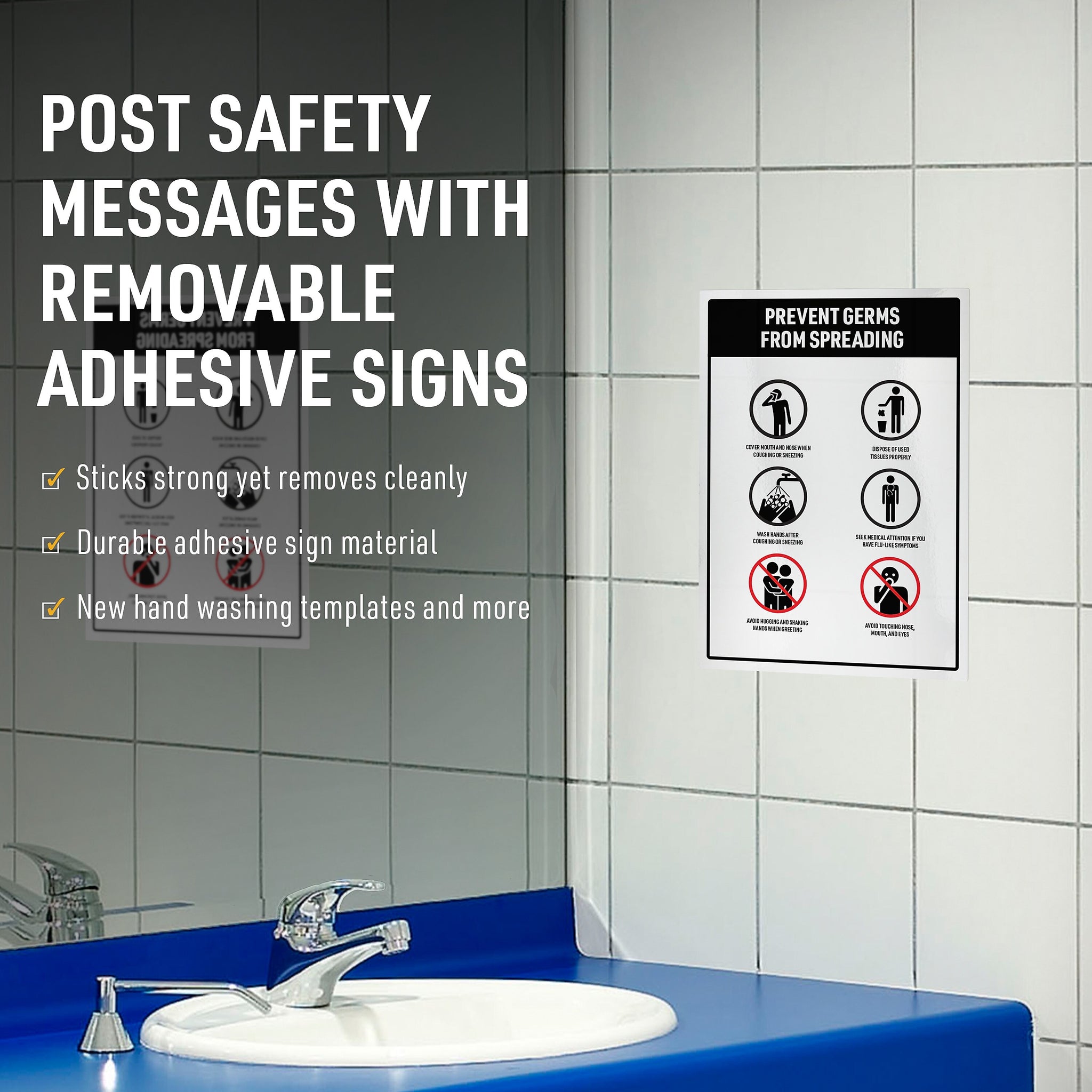 Avery Surface Safe Laser/Inkjet Label Safety Signs, 7