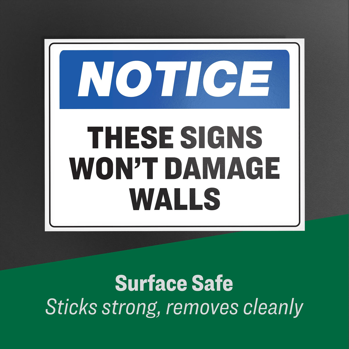 Avery Surface Safe Laser/Inkjet Label Safety Signs, 7" x 10", White, 1 Label/Sheet, 15 Sheets/Pack