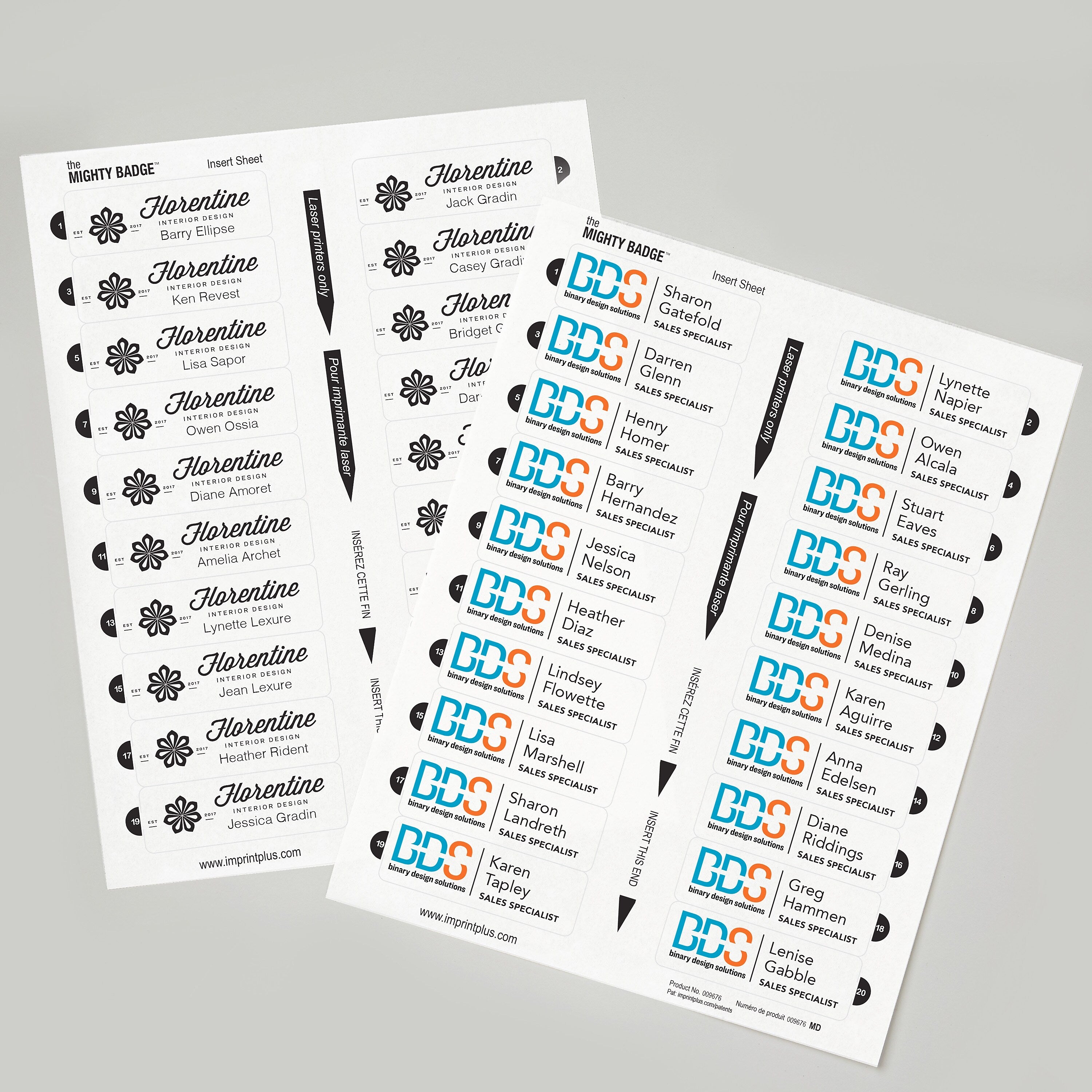 Avery The Mighty Badge Inkjet Reusable Magnetic Name Badge System, 1