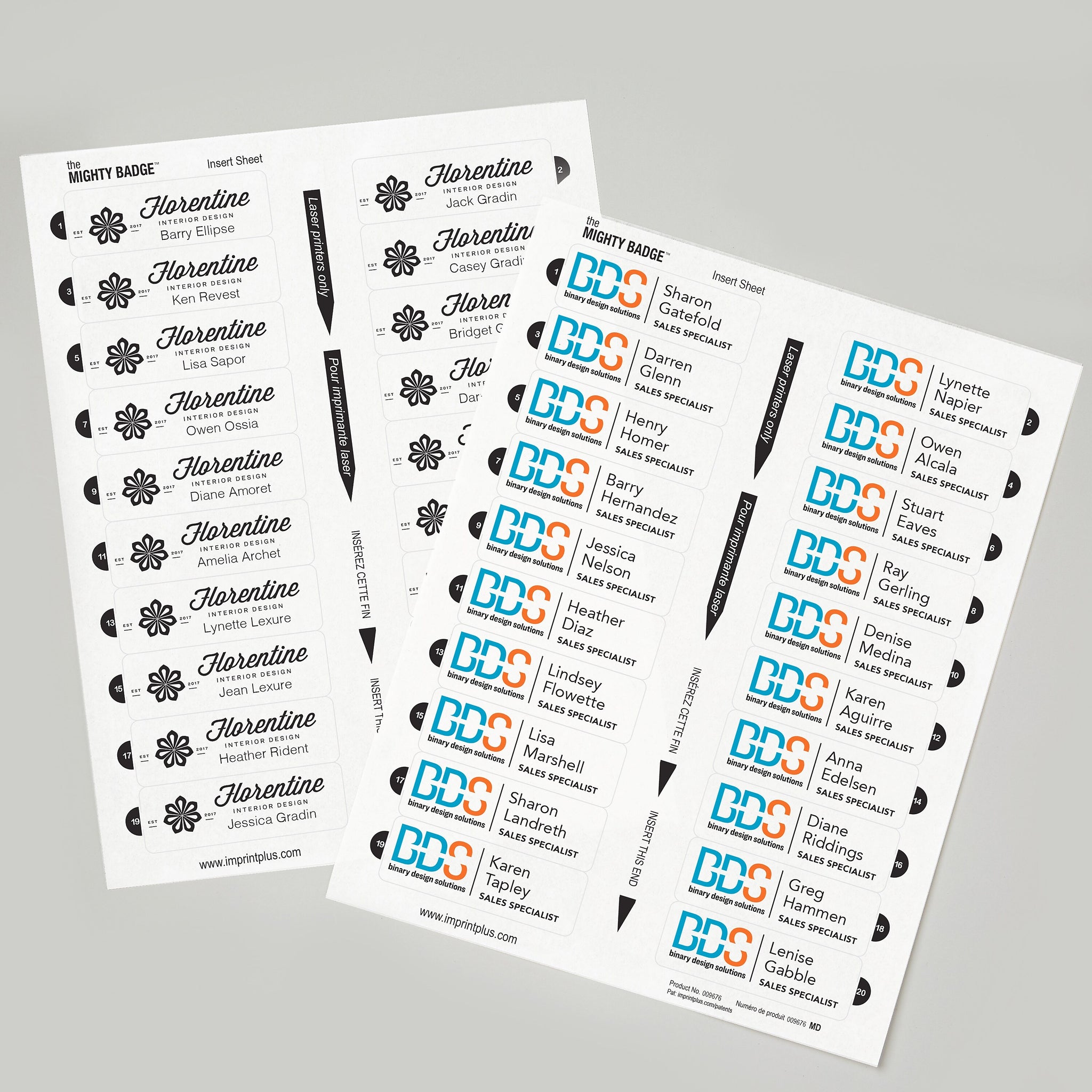 Avery The Mighty Badge Inkjet Reusable Magnetic Name Badge System, 1