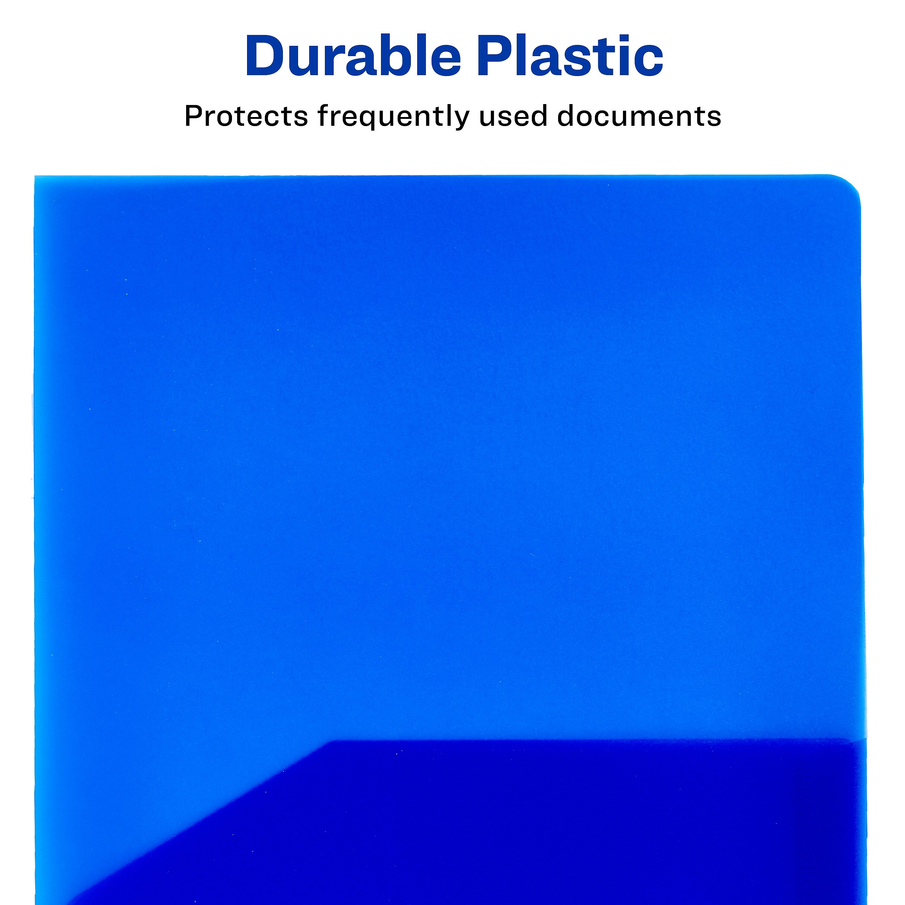 Avery Translucent 2 Pocket Plastic Presentation Folder, Blue