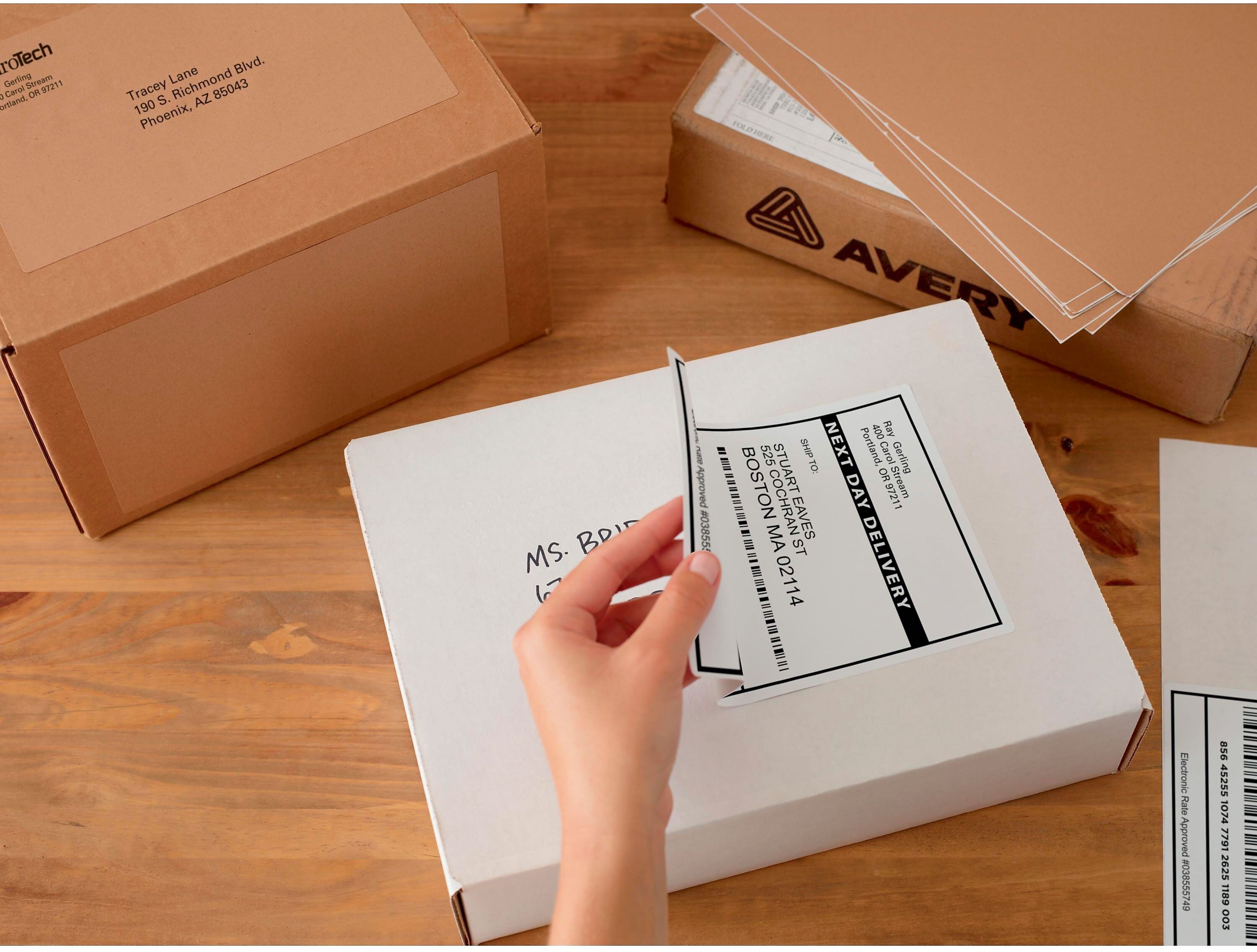 Avery TrueBlock Inkjet Shipping Labels, 5-1/16