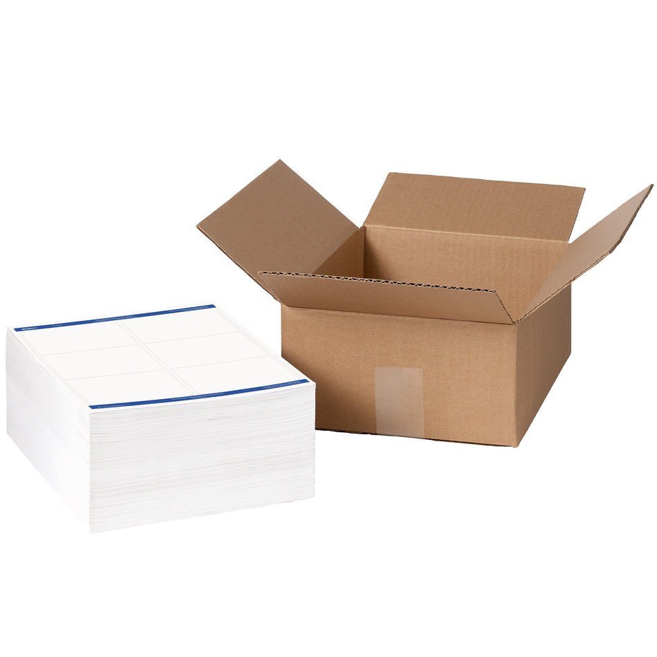 Avery TrueBlock Laser Shipping Labels, 3-1/3" x 4", White, 6 Labels/Sheet, 500 Sheets/Box, 3,000 Labels/Box