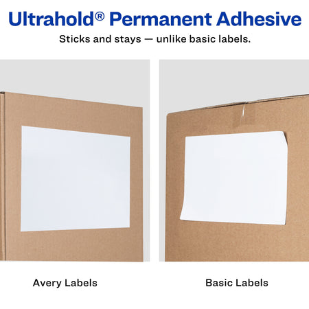 Avery TrueBlock Laser Shipping Labels, 8-1/2" x 11", White, 1 Label/Sheet, 100 Sheets/Box