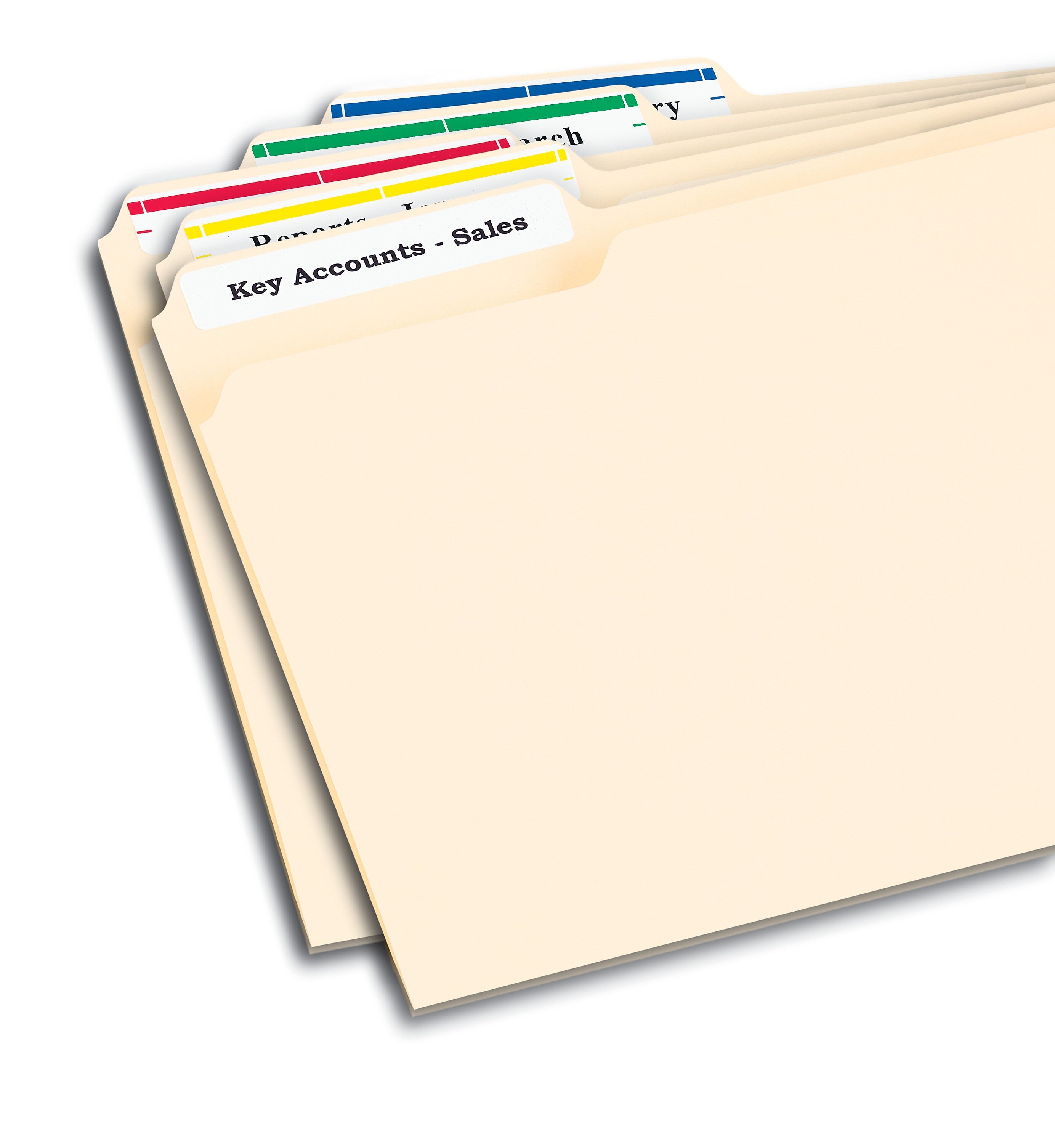Avery TrueBlock Laser/Inkjet File Folder Labels, 2/3