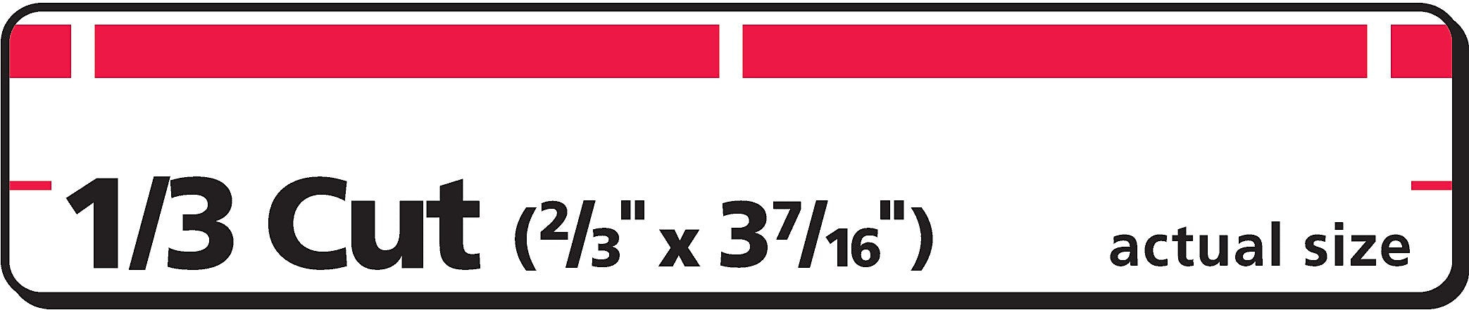 Avery TrueBlock Laser/Inkjet File Folder Labels, 2/3
