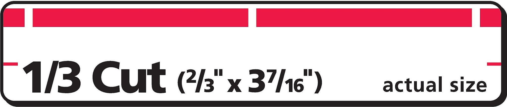 Avery TrueBlock Laser/Inkjet File Folder Labels, 2/3
