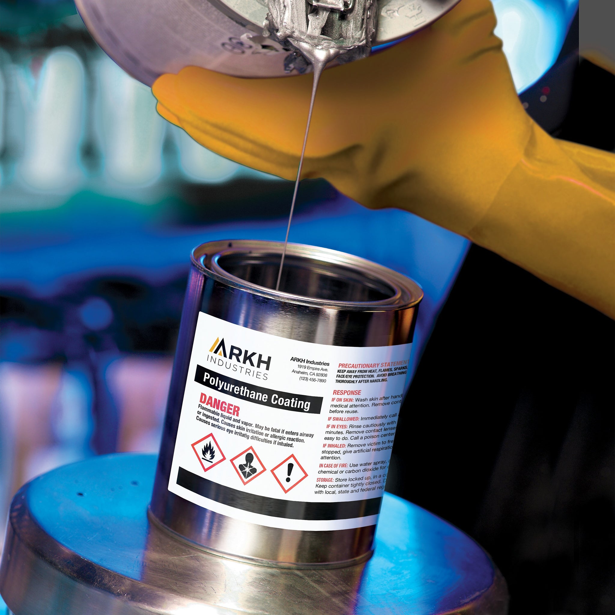 Avery UltraDuty Waterproof Laser Chemical Labels 4-3/4