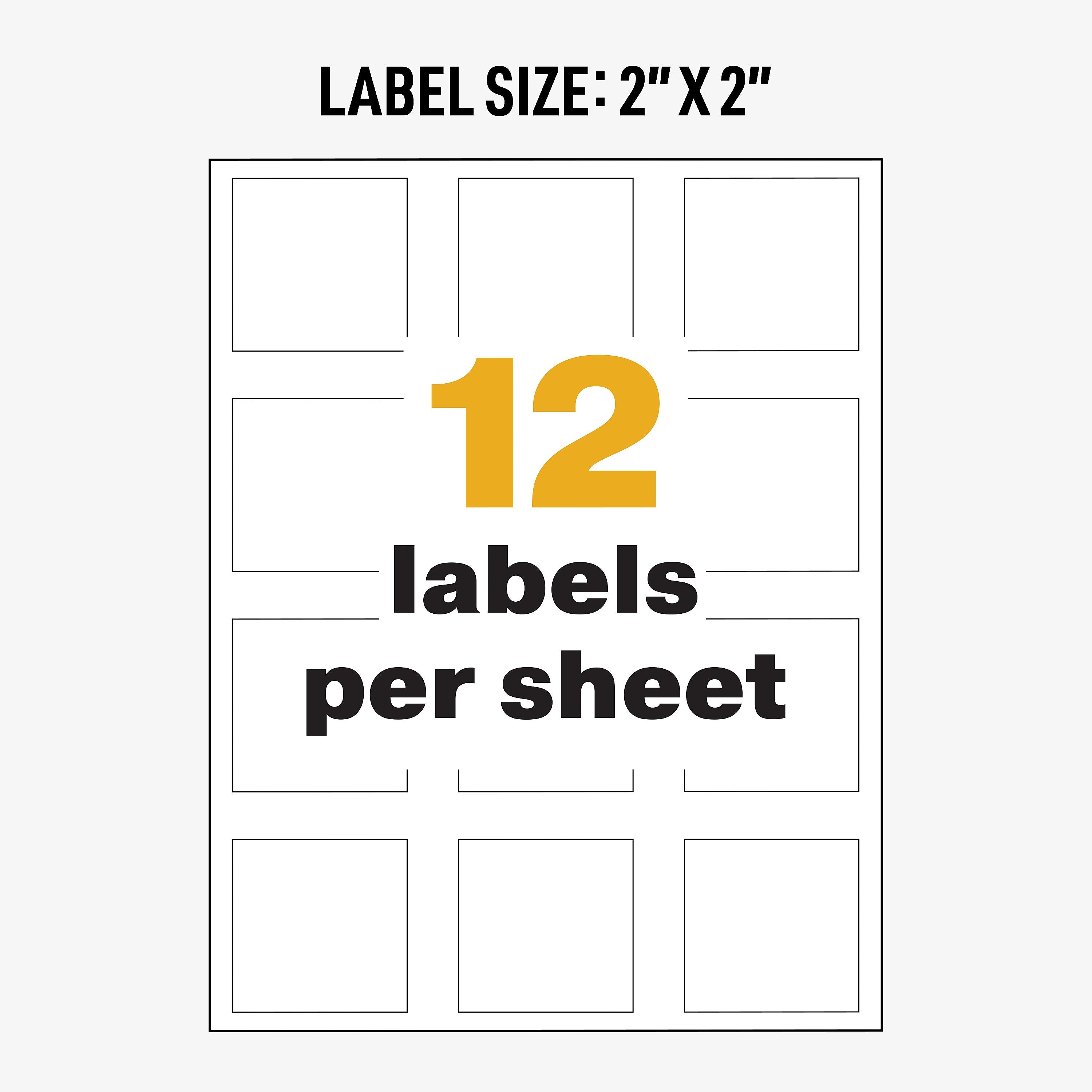 Avery UltraDuty Waterproof Laser GHS Chemical Labels 2