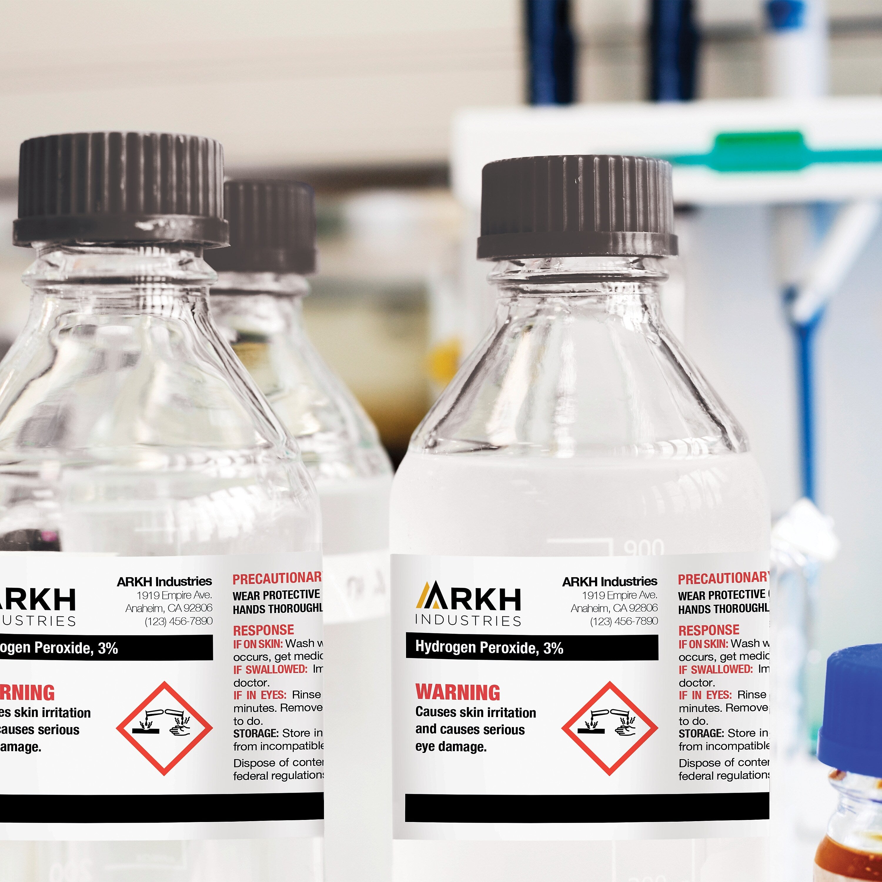 Avery UltraDuty Waterproof Laser GHS Chemical Labels, 2