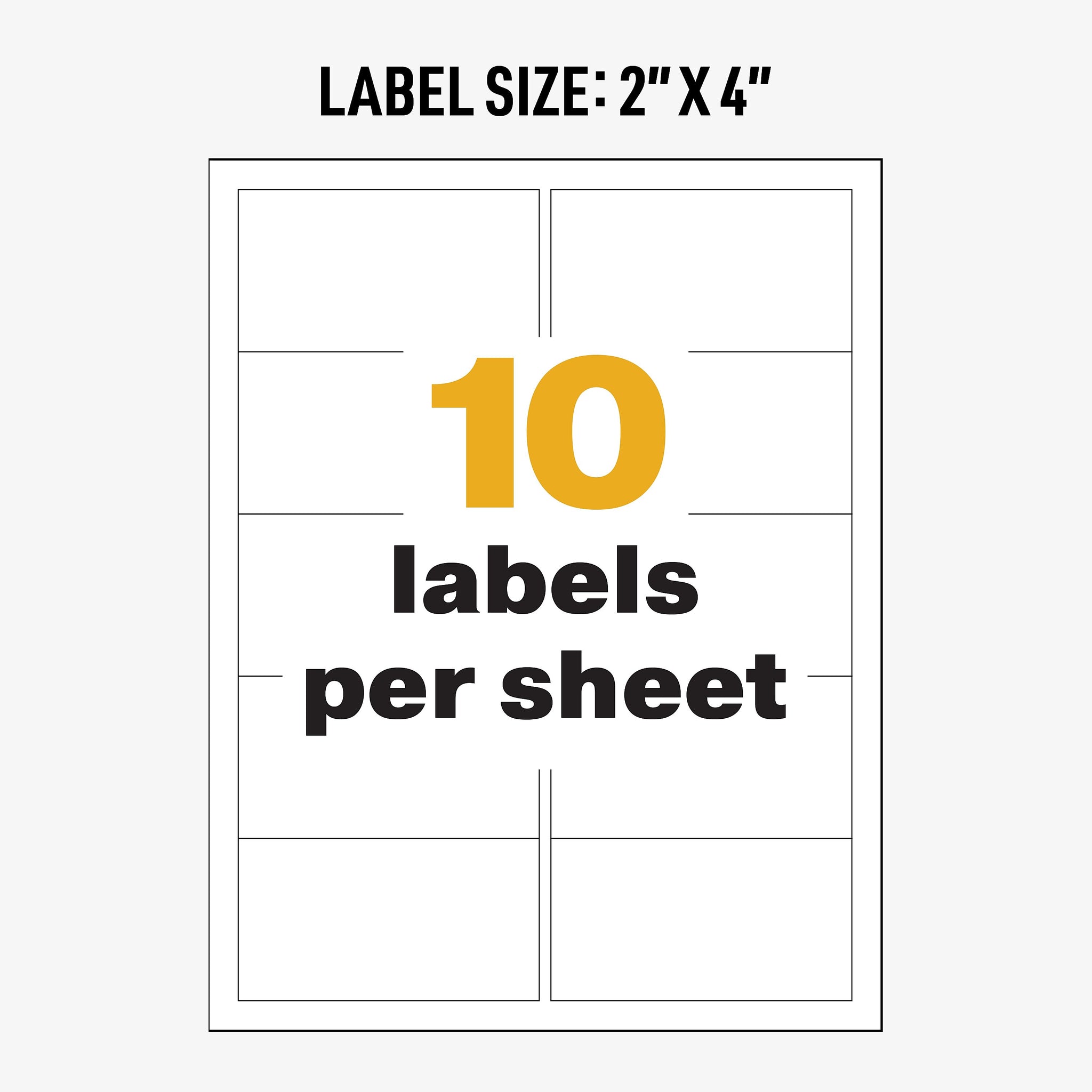 Avery UltraDuty Waterproof Laser GHS Chemical Labels, 2