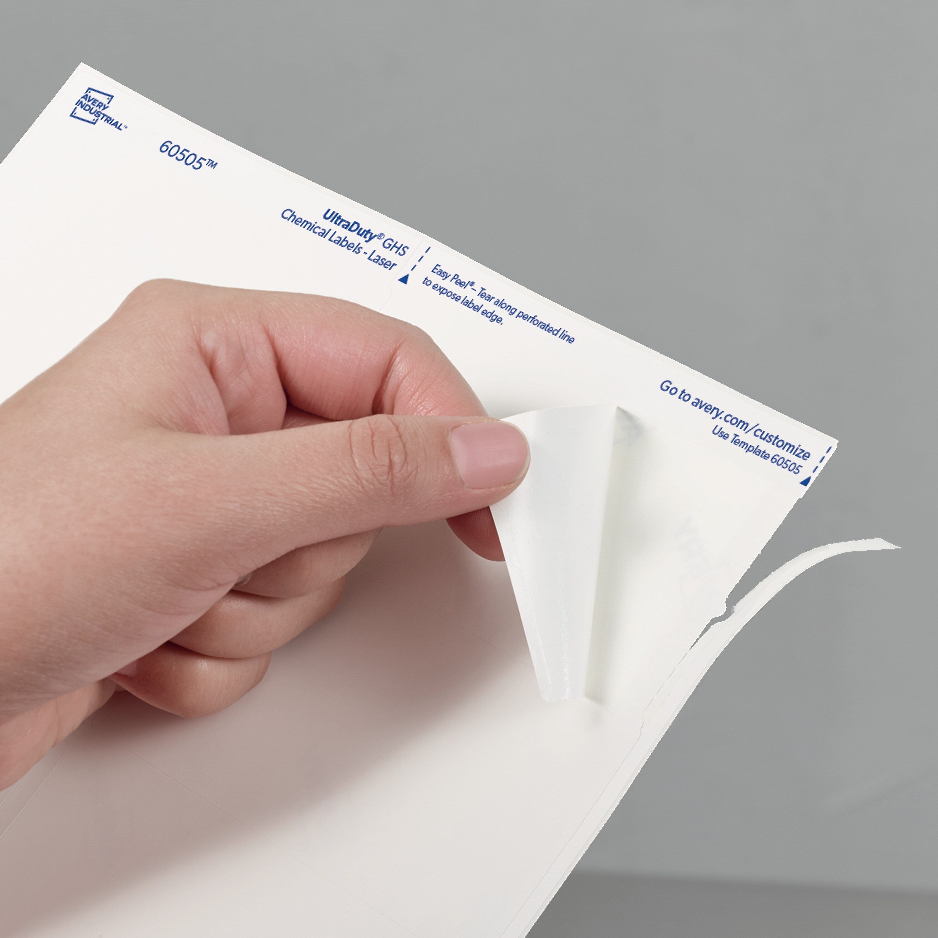 Avery UltraDuty Waterproof Laser GHS Chemical Labels, 2