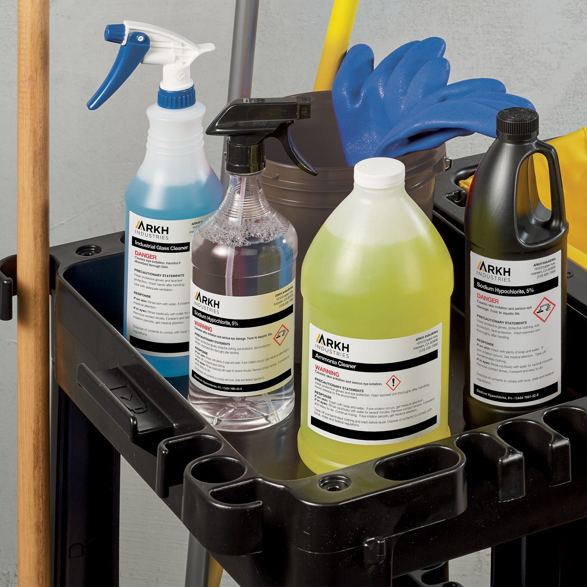 Avery UltraDuty Waterproof Laser GHS Chemical Labels, 3 1/2