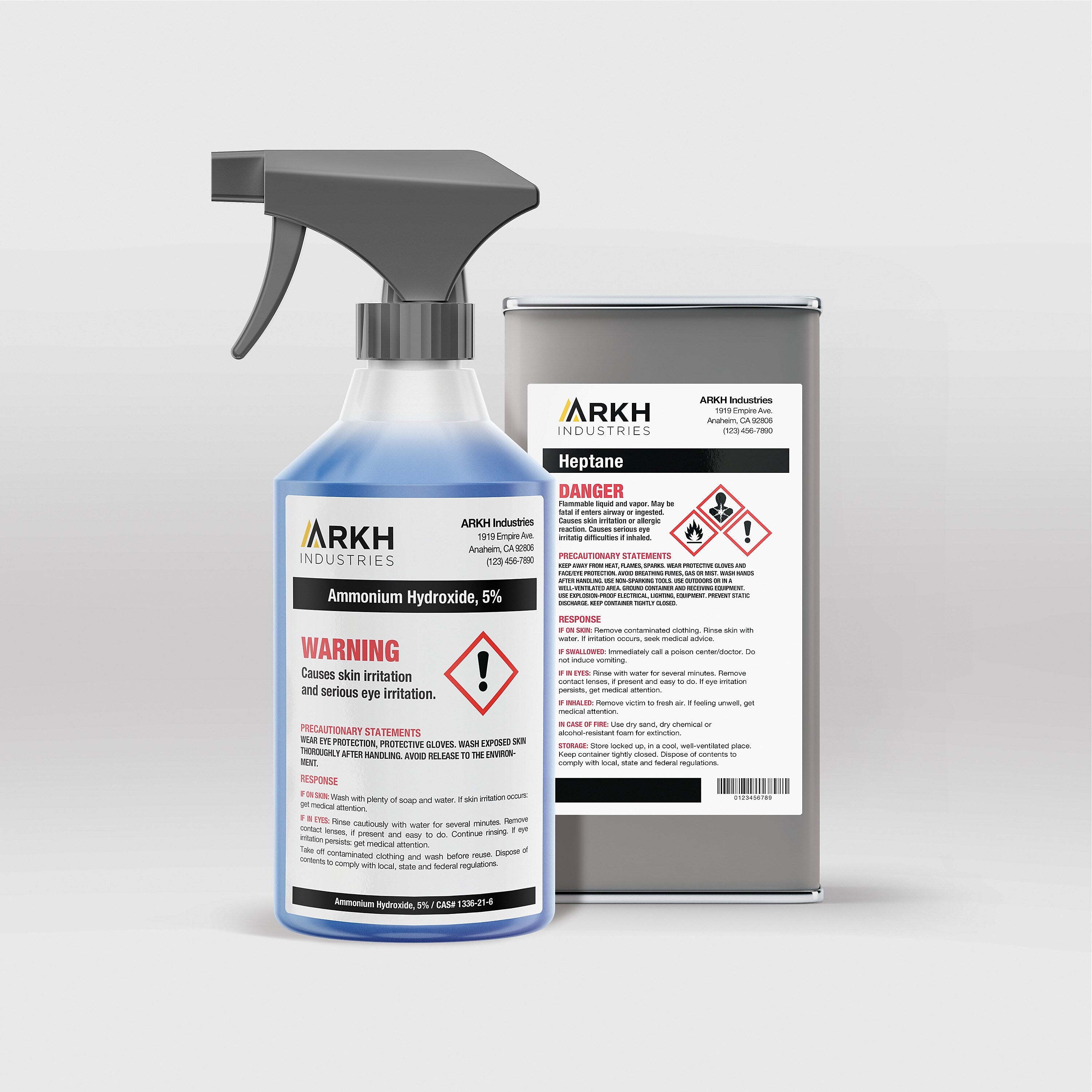 Avery UltraDuty Waterproof Laser GHS Chemical Labels, 3 1/2