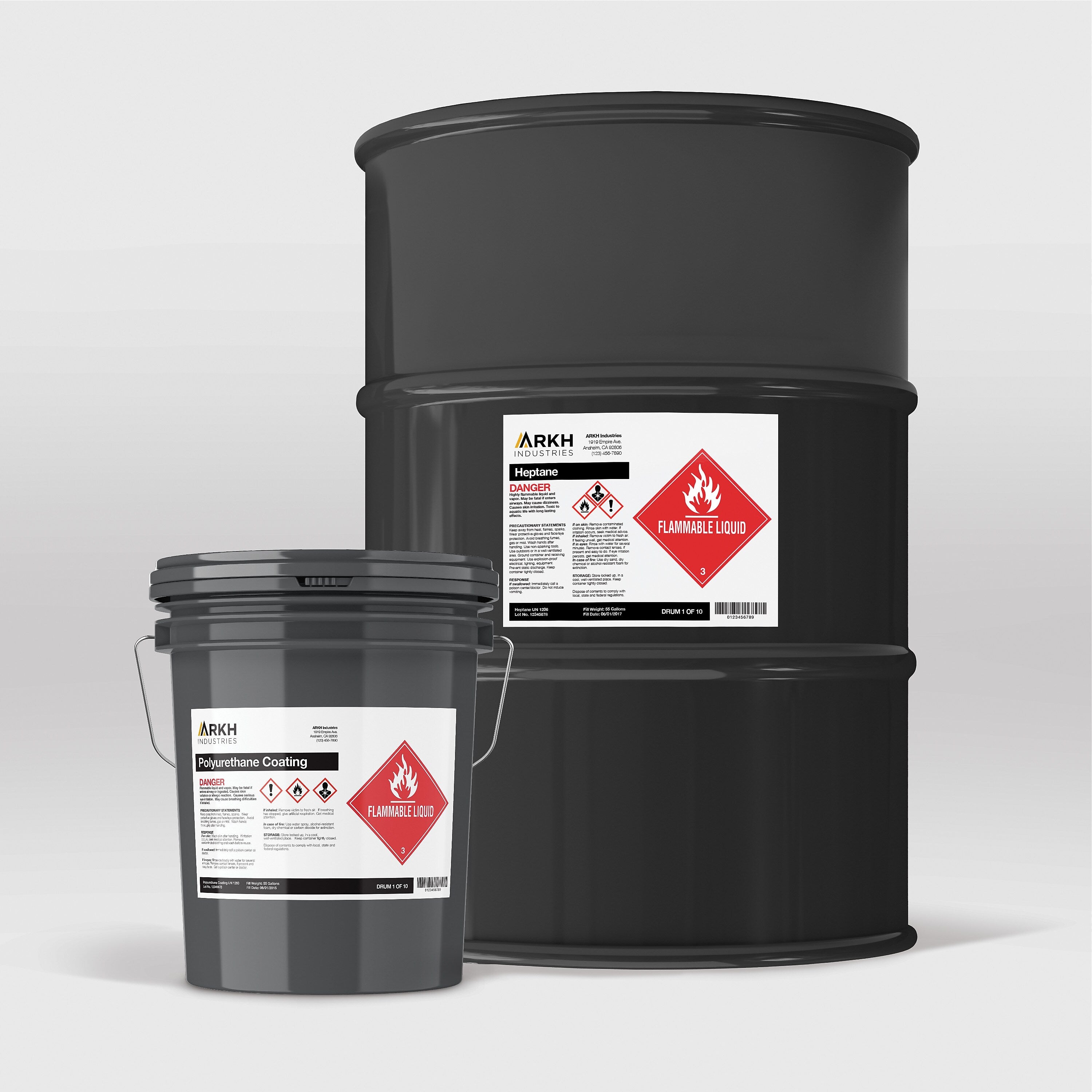 Avery UltraDuty Waterproof Laser GHS Chemical Labels, 8-1/2